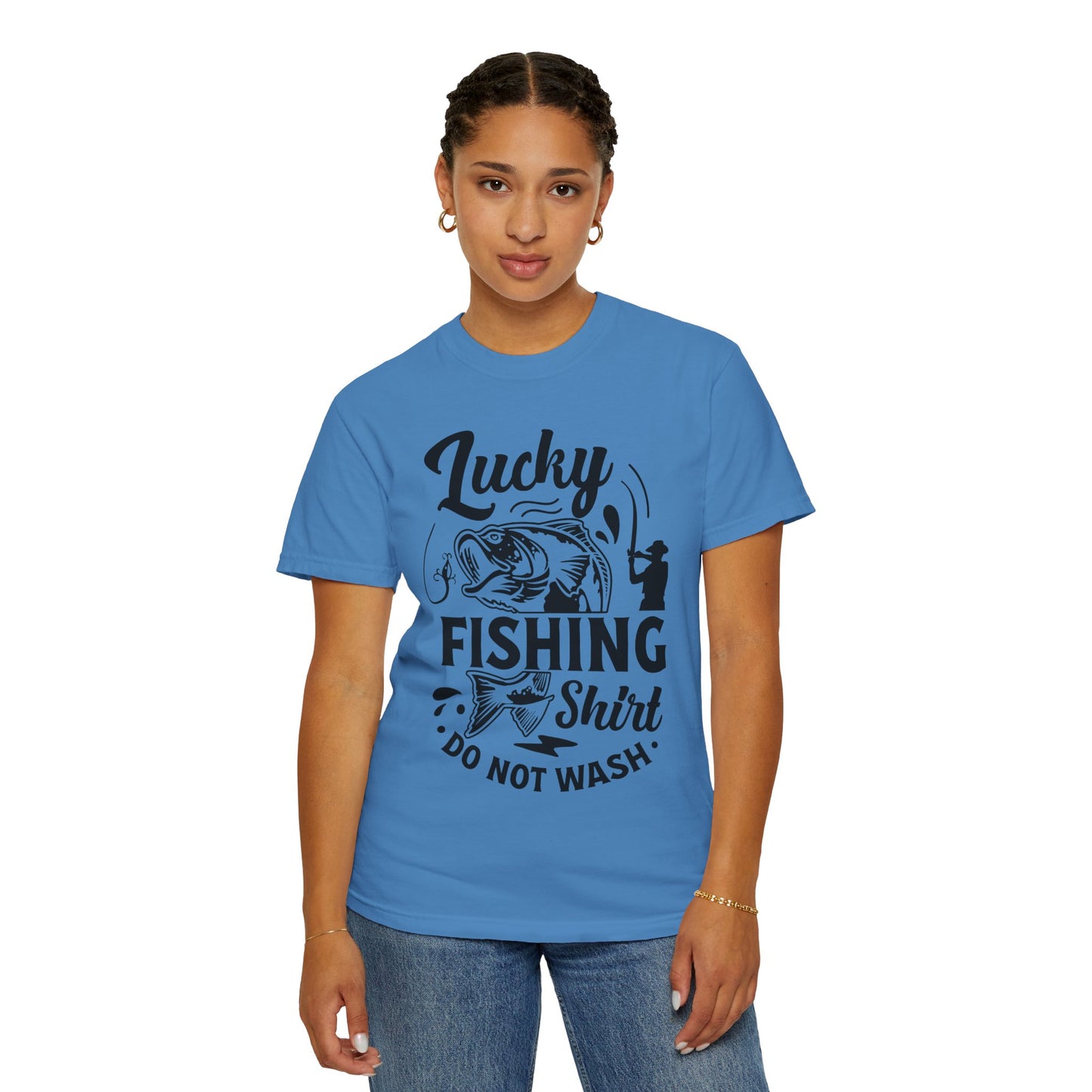 Lucky fishing shirt: Unisex Garment-Dyed T-shirt