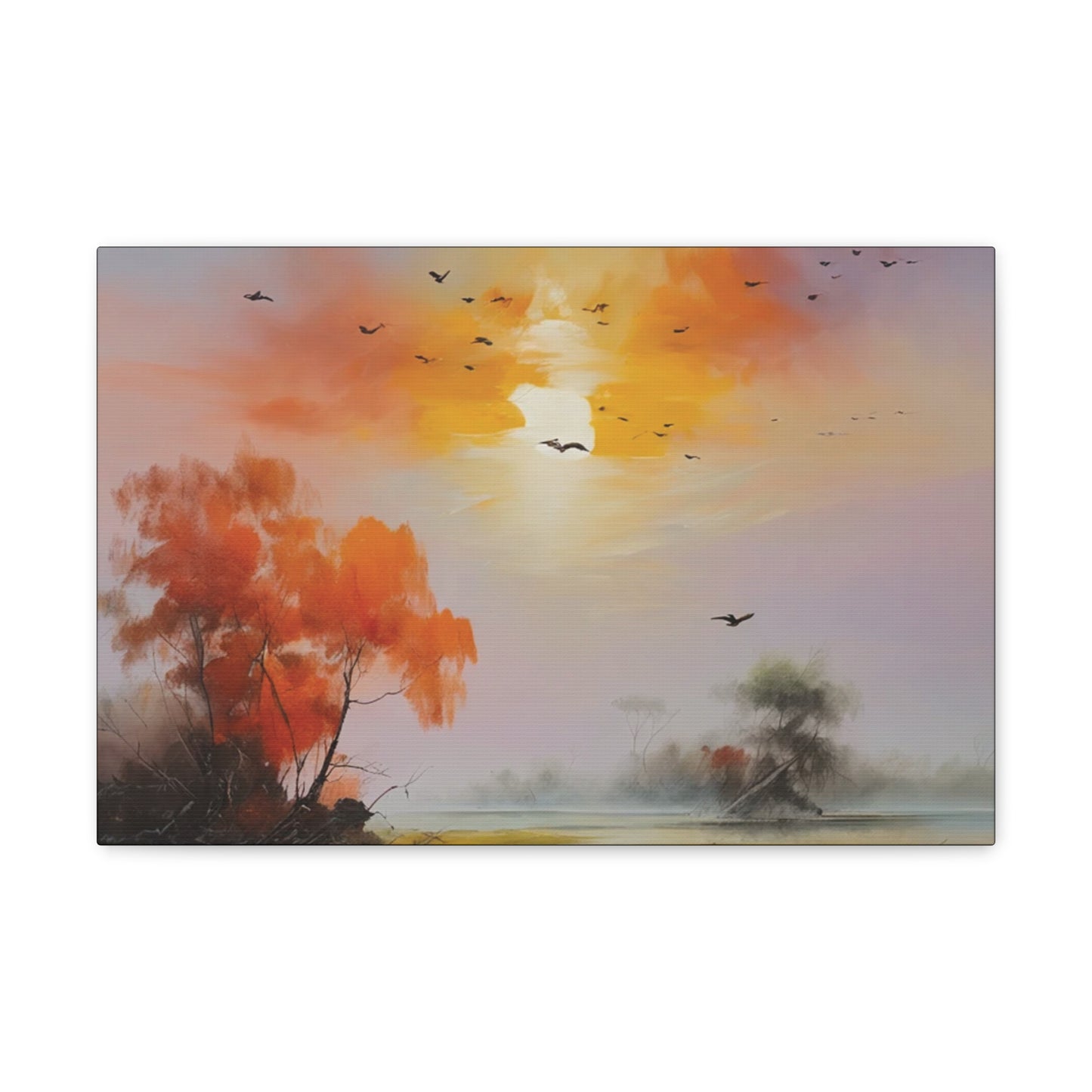 Birds & Evening Sun: Canvas Gallery Wraps