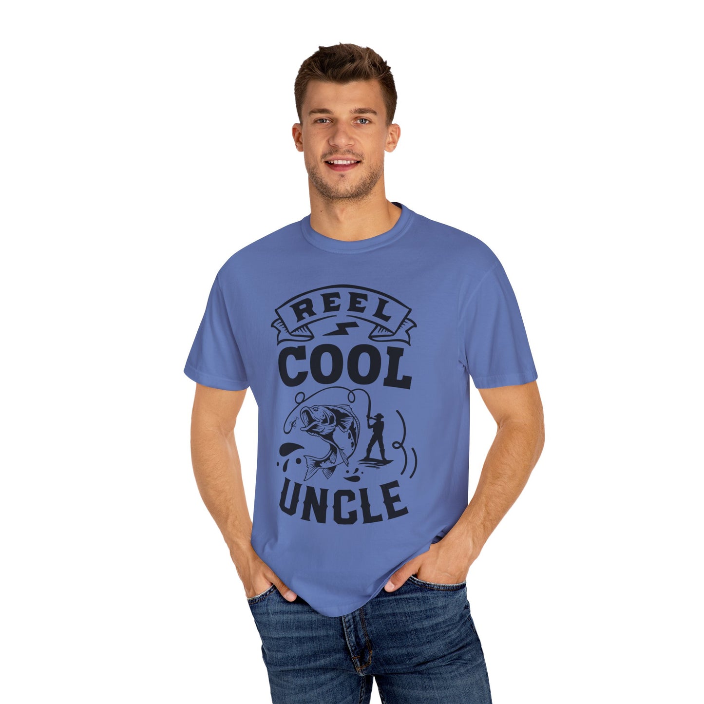 Reel cool uncle: Unisex Garment-Dyed T-shirt