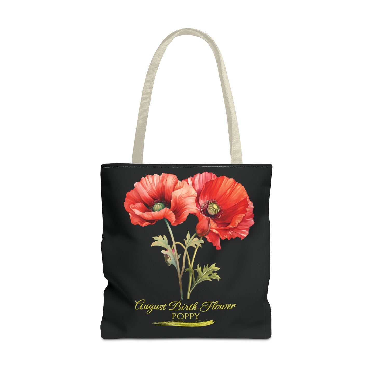 August Birth Flower: Poppy - Tote Bag (AOP)