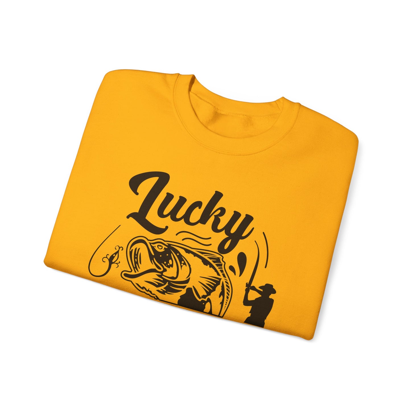 Lucky Fishing Shirt don't wash - Unisex Heavy Blend™ Crewneck Sweatshirt