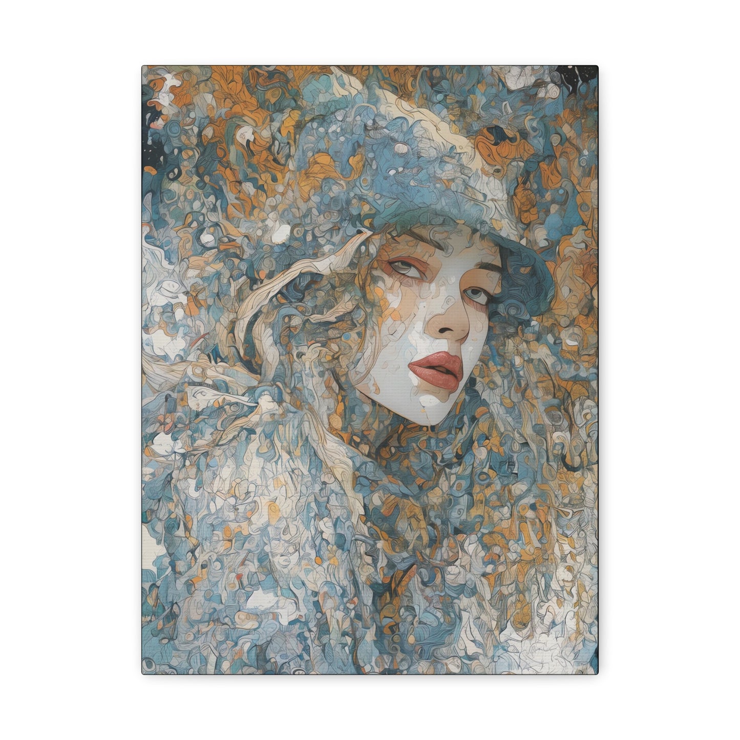 Beautiful Woman Abstract Art: Canvas Gallery Wraps