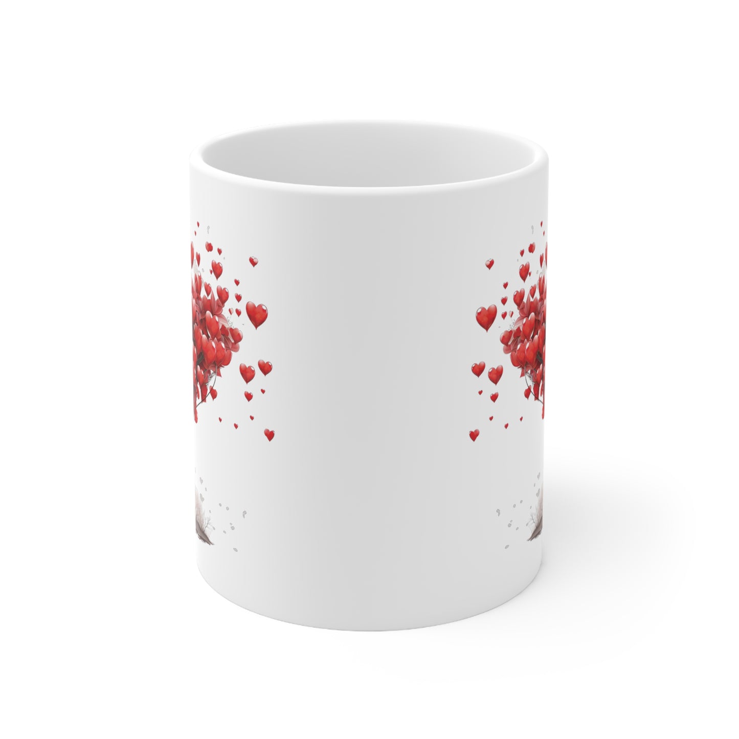 Valentine's Balloon of Hearts: Ceramic Mug 11oz