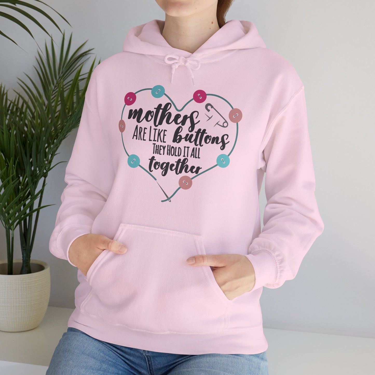 Mothers are like buttons - Unisex Heavy Blend™ Hooded Sweatshirt