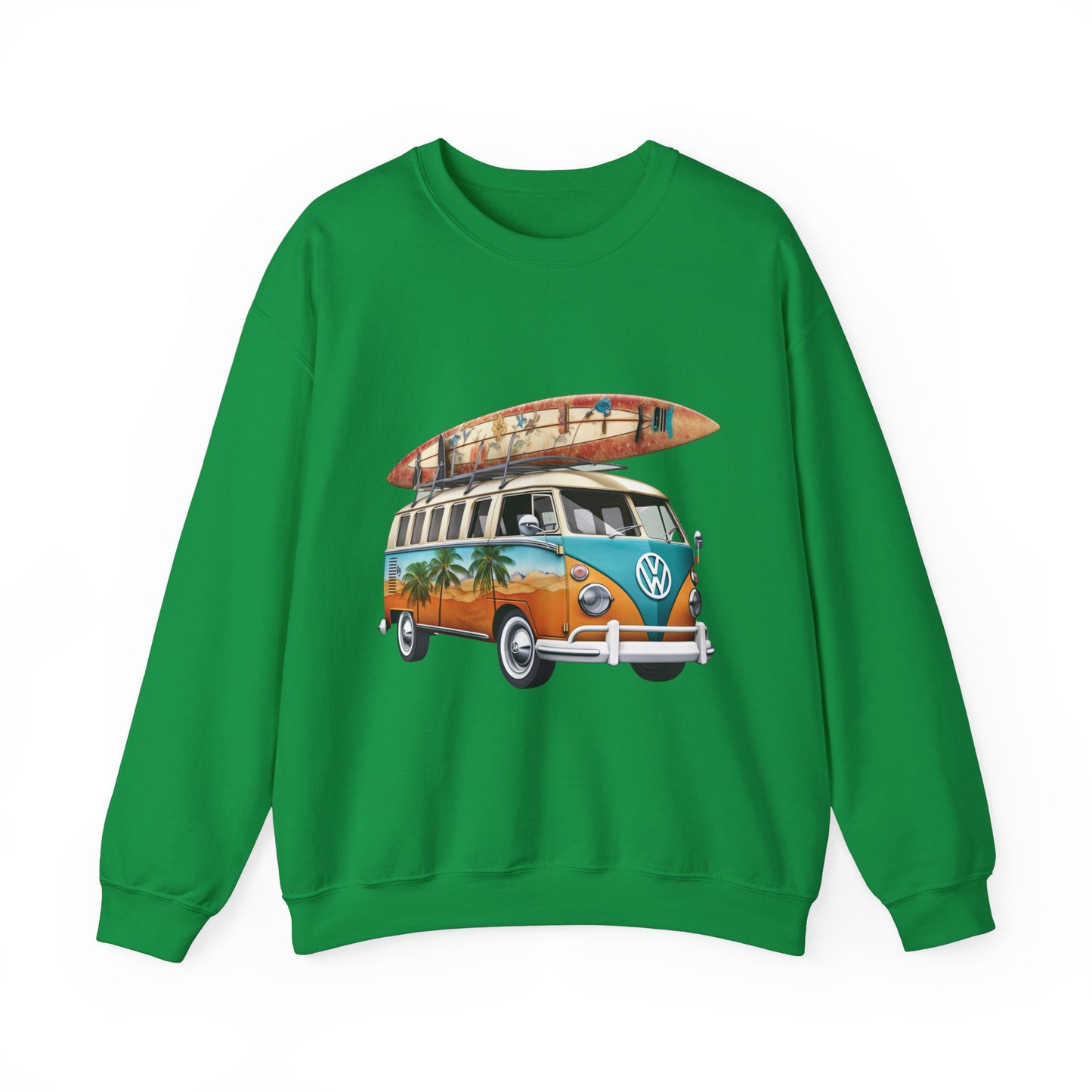 Retro Surf Van - Unisex Heavy Blend™ Crewneck Sweatshirt