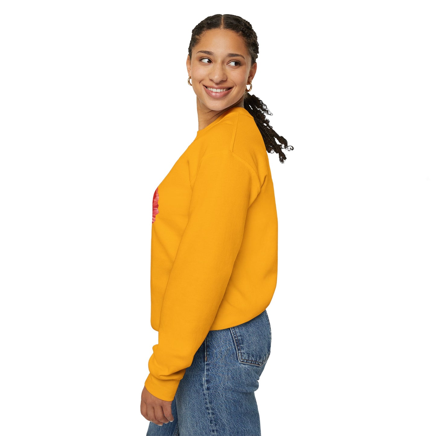 August Birth Flower (Poppy) - Unisex Heavy Blend™ Crewneck Sweatshirt