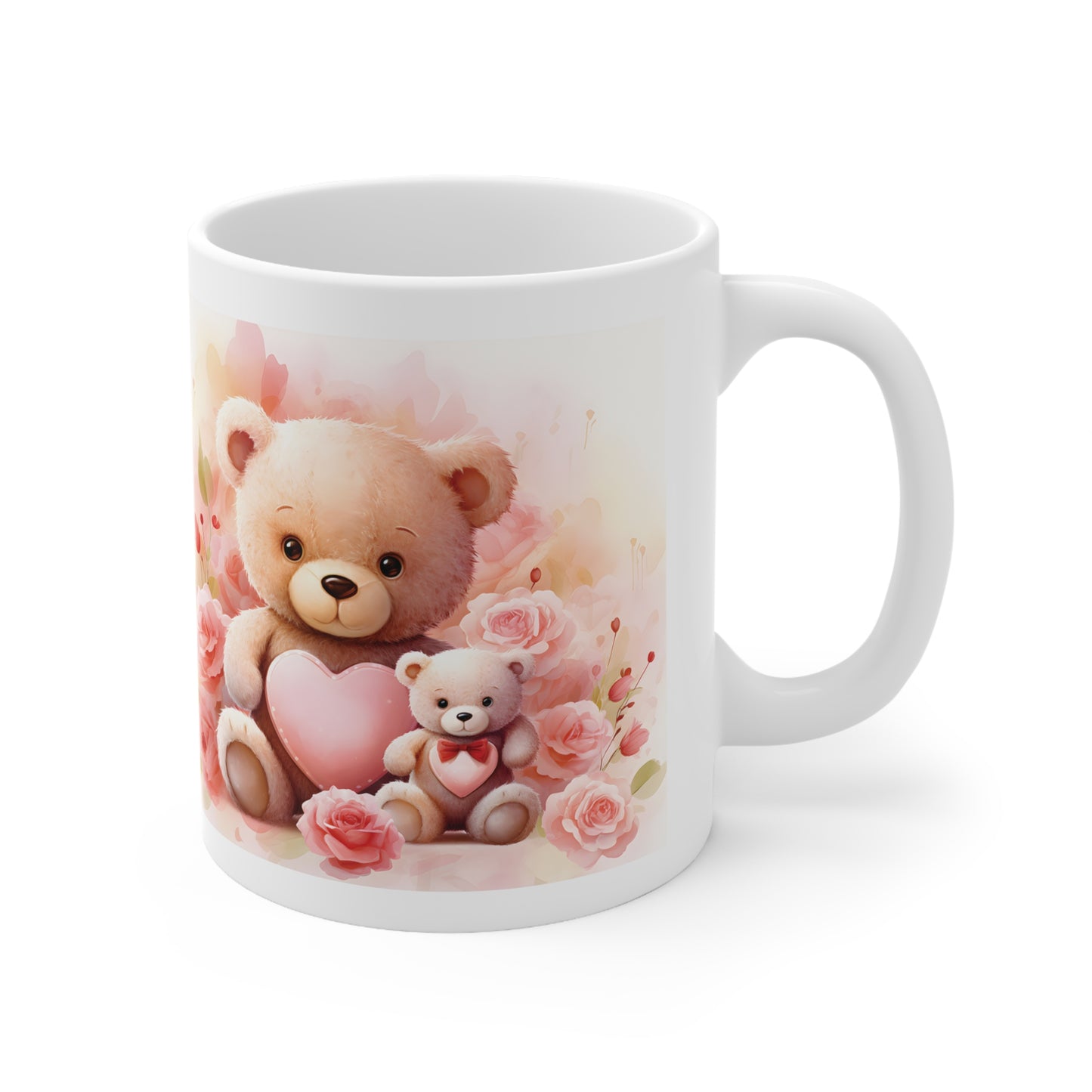 Valentine's Teddy Bear: Ceramic Mug 11oz