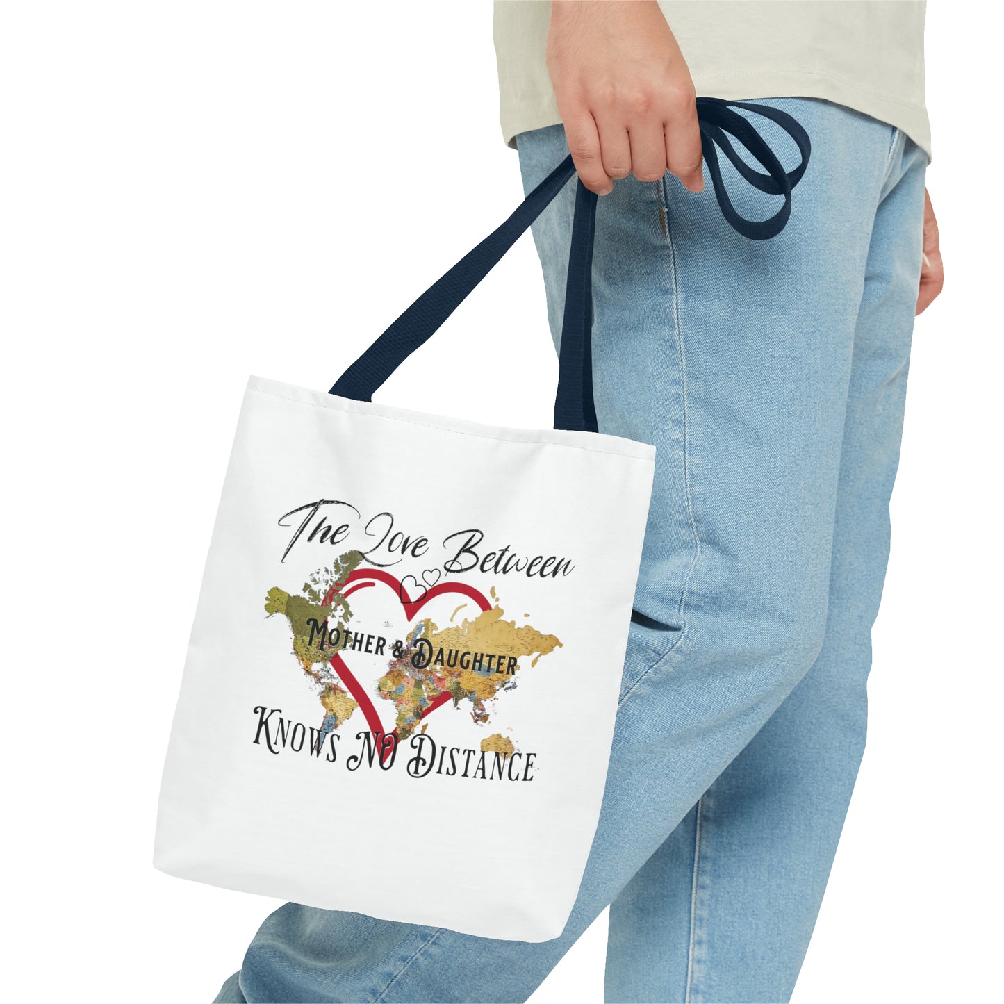 The love between mother and daughter knows no distance - Tote Bag (AOP)