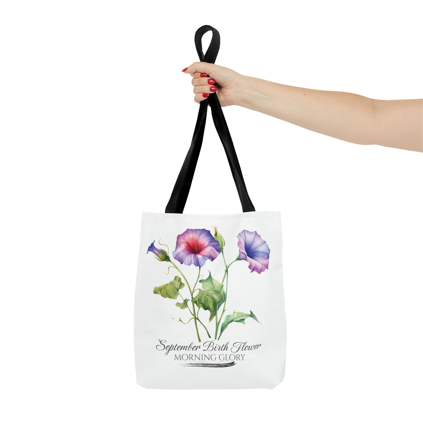 September Birth Flower: Morning Glory - Tote Bag (AOP)