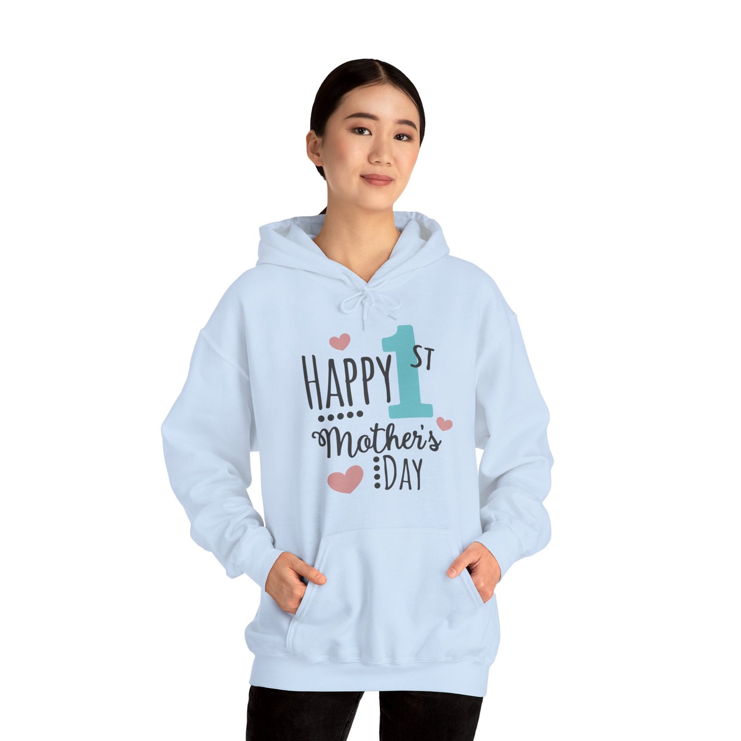 Happy 1st Mother's Day - Unisex Heavy Blend™ Hooded Sweatshirt