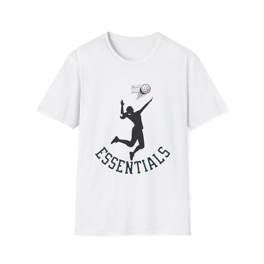 Graphic Sports T-Shirt - 'ESSENTIALS' Silhouette Tee for Athletes, Gym Lovers, Casual Wear, Sports Events, Gift Idea