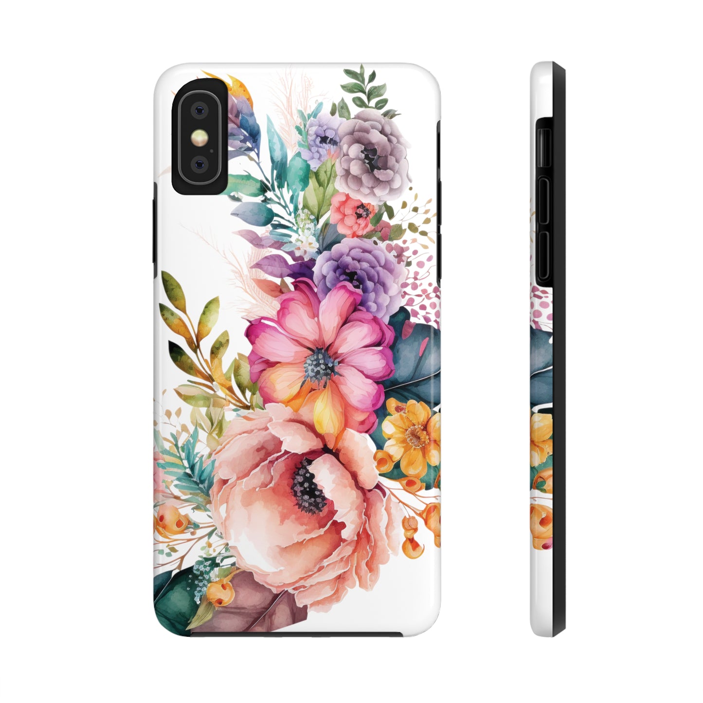 Tough Phone Cases: Watercolor Flowers