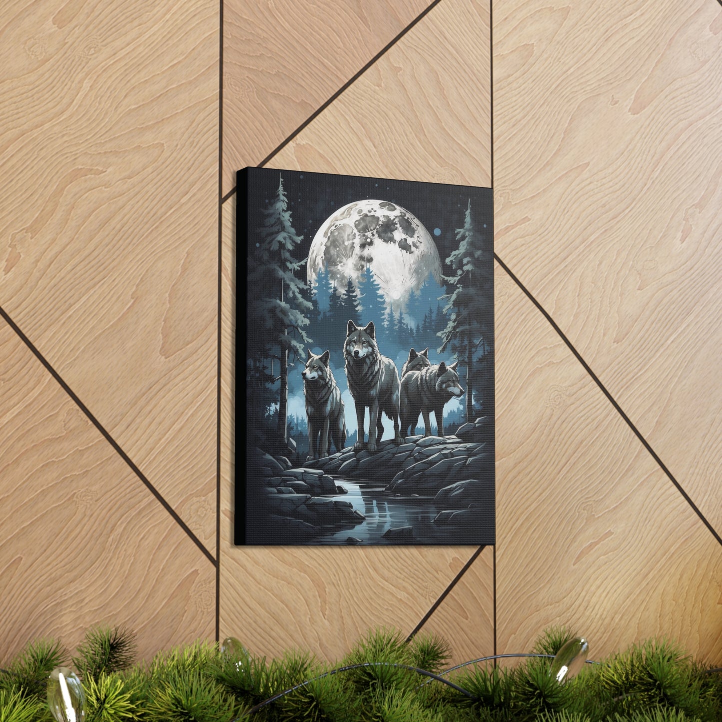 Wolf Pack: Canvas Gallery Wraps