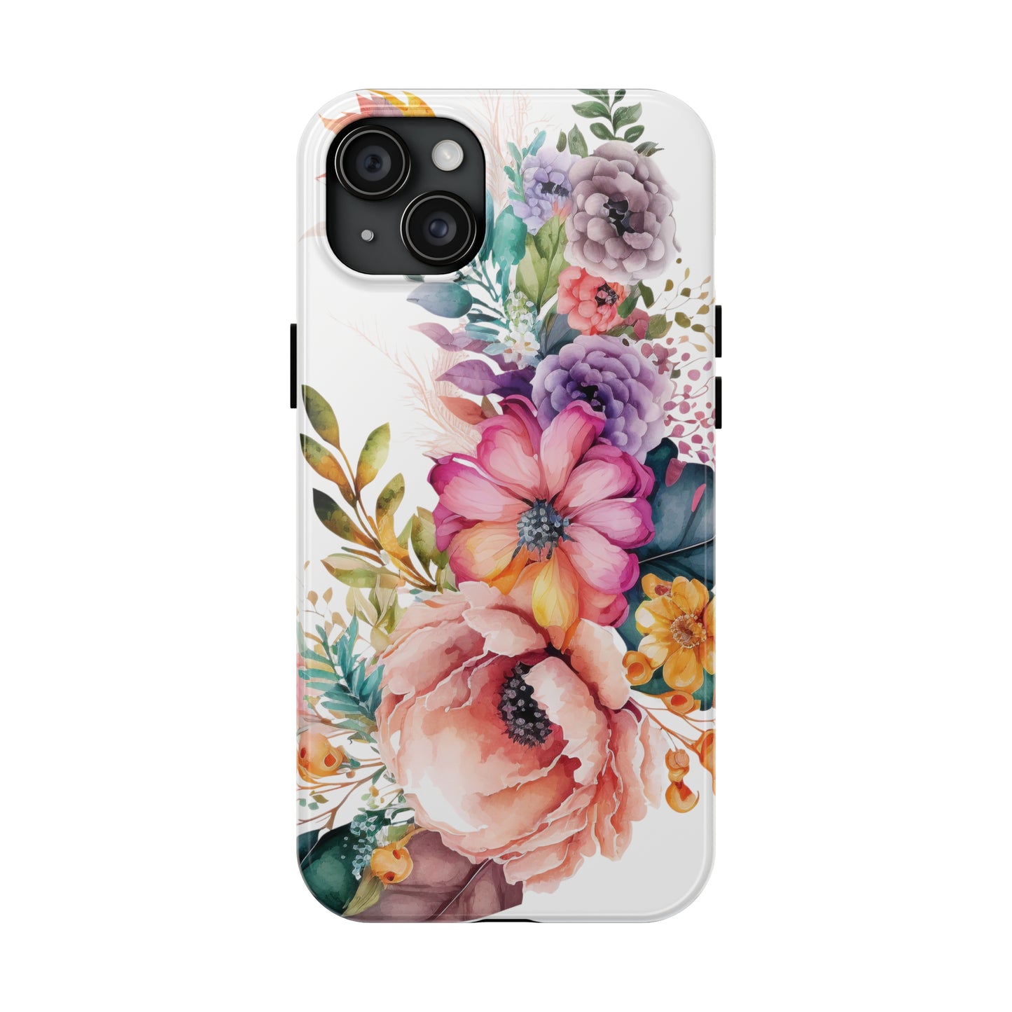 Tough Phone Cases: Watercolor Flowers