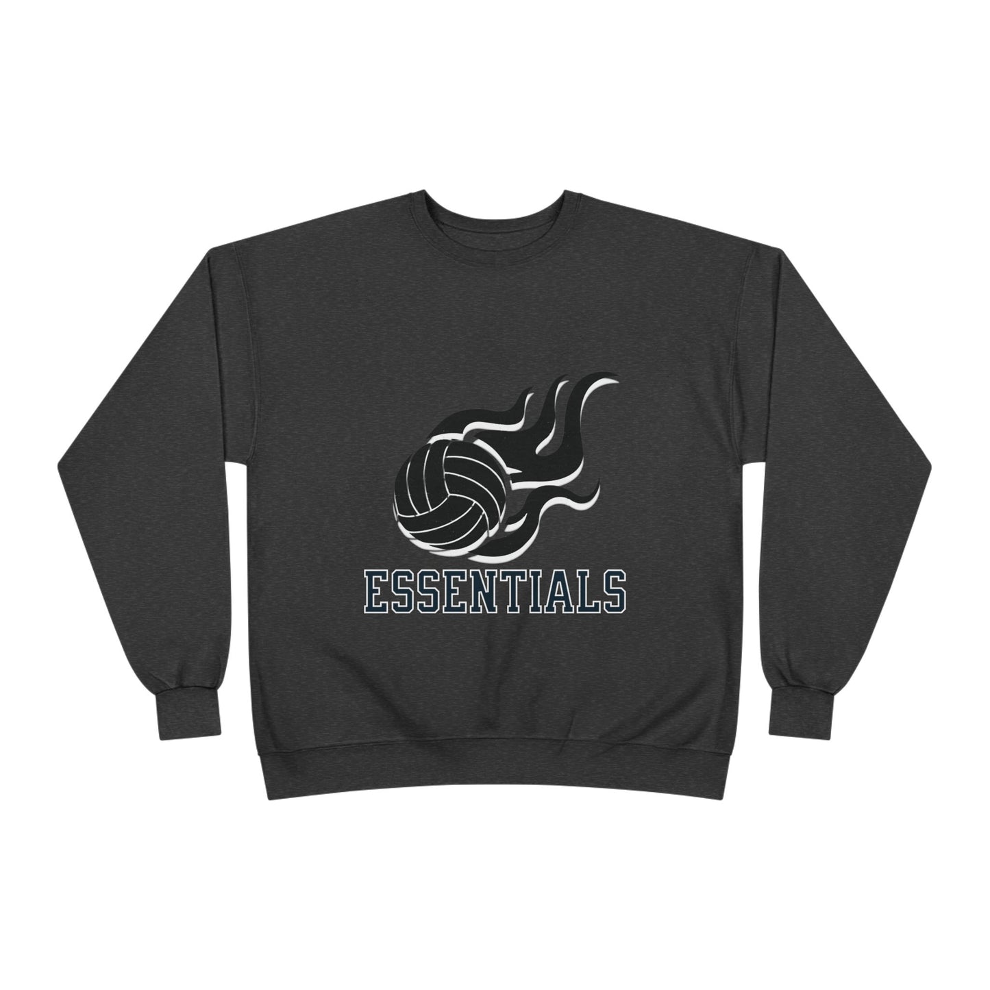 Volleyball Essentials Crewneck Sweatshirt - Unisex Eco-Friendly, Sportswear, Athletic Casual, Team Spirit, Gift for Sports Lovers