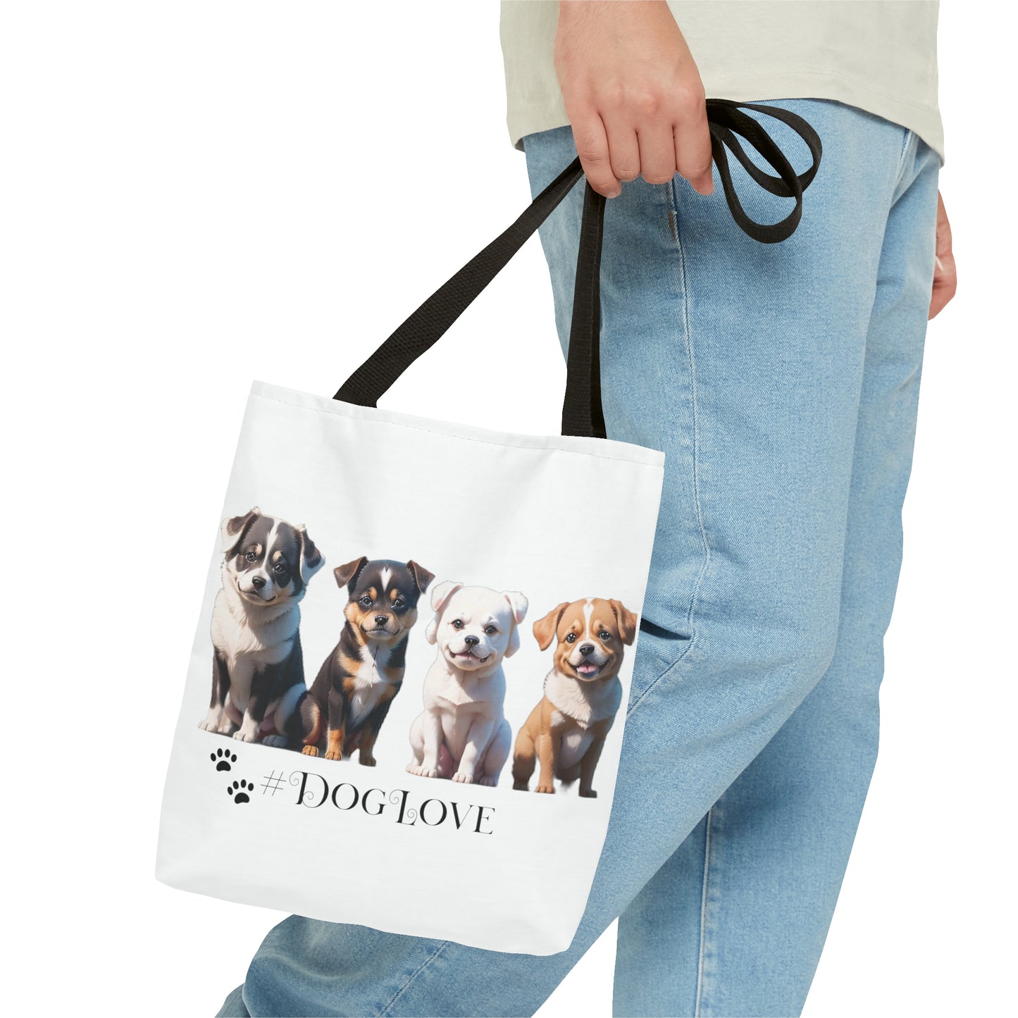 Tote Bag (AOP): #DogLove