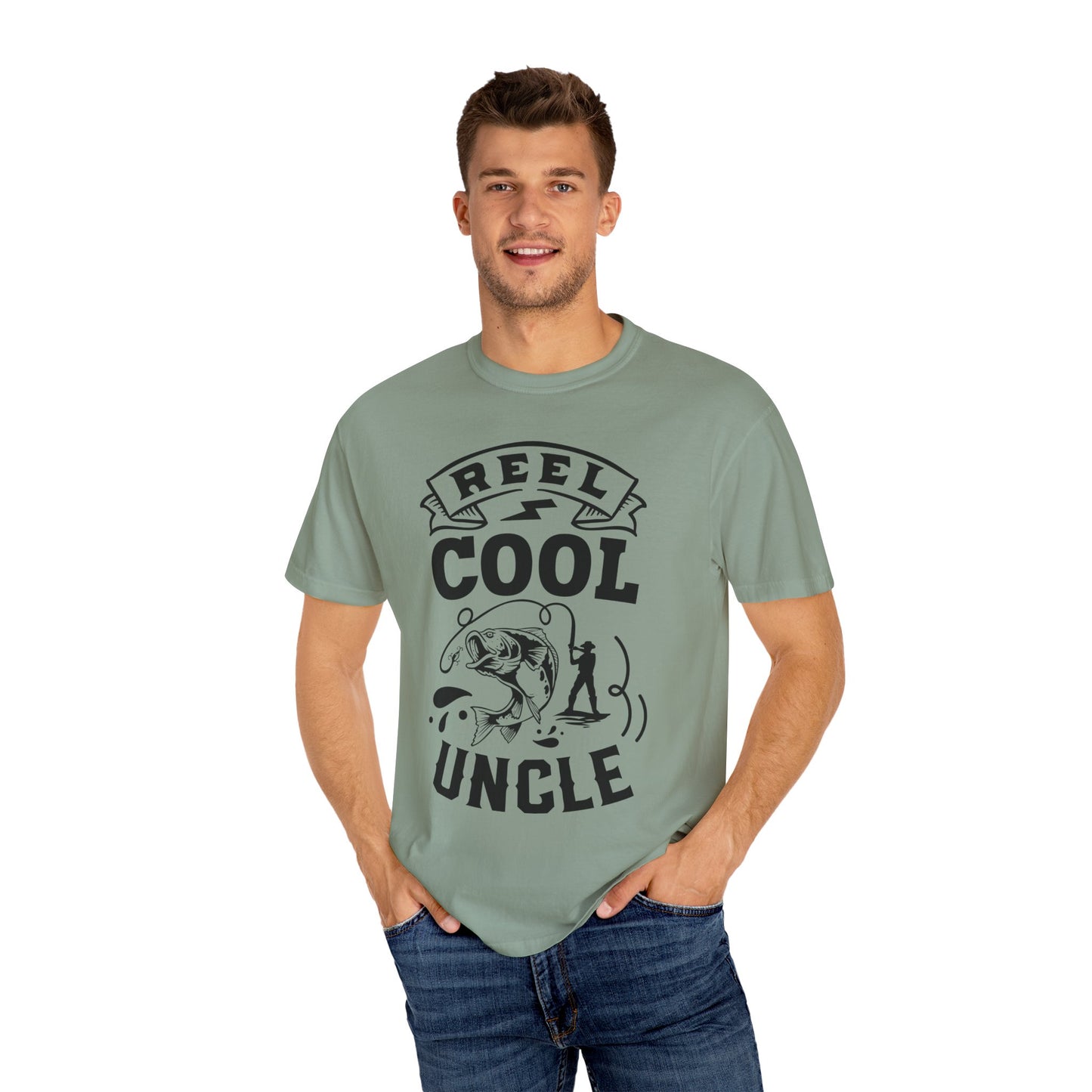 Reel cool uncle: Unisex Garment-Dyed T-shirt