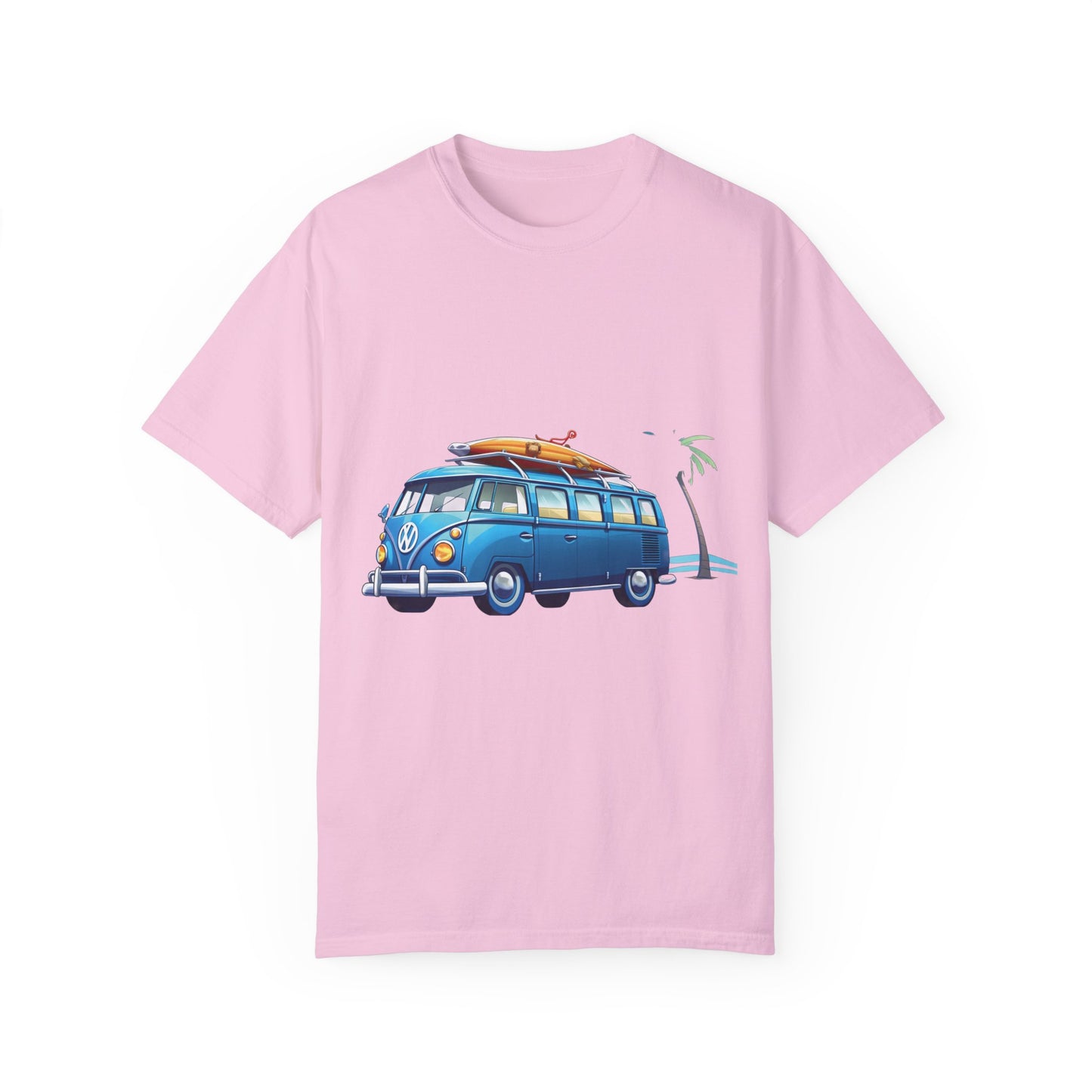 Retro Surf Van: Unisex Garment-Dyed T-shirt