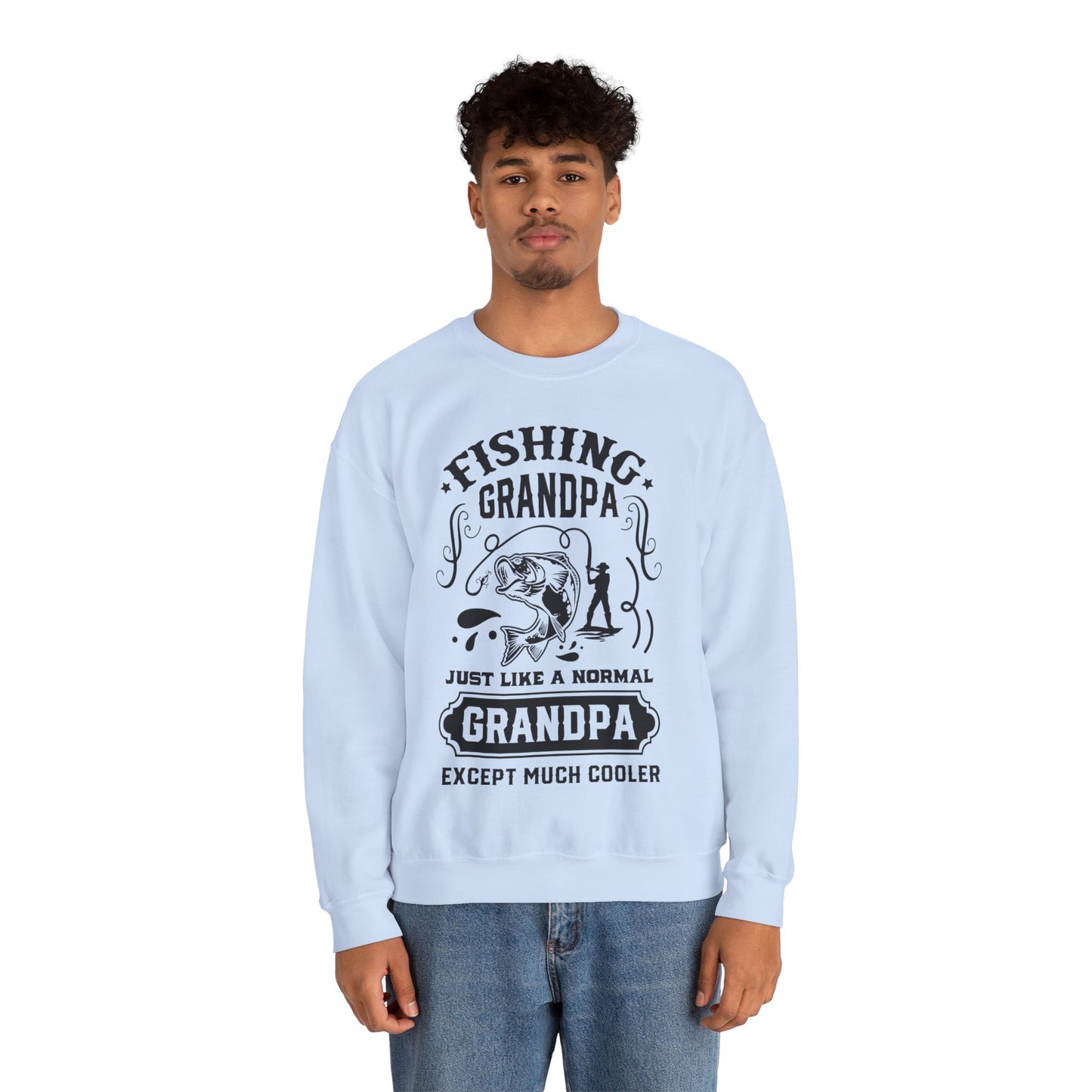 Fishing Grandpa - Unisex Heavy Blend™ Crewneck Sweatshirt