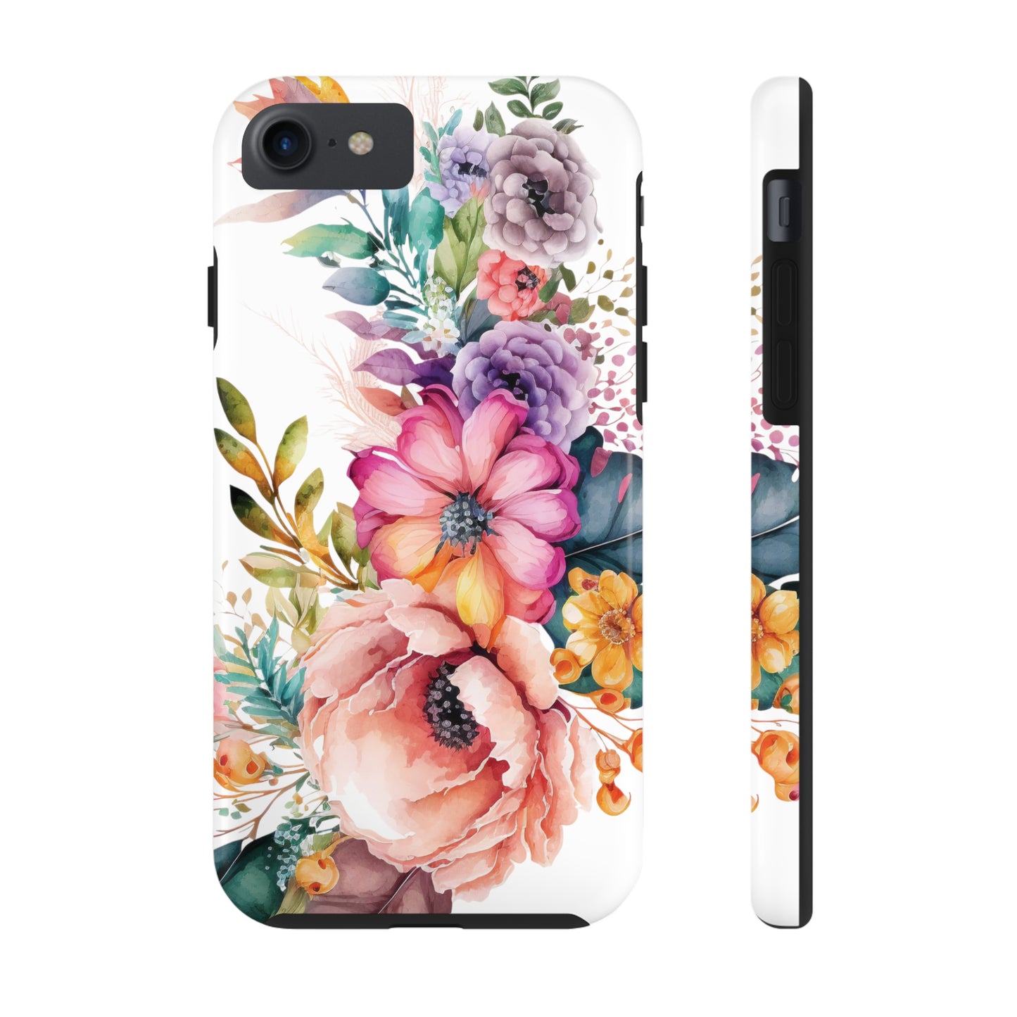 Tough Phone Cases: Watercolor Flower