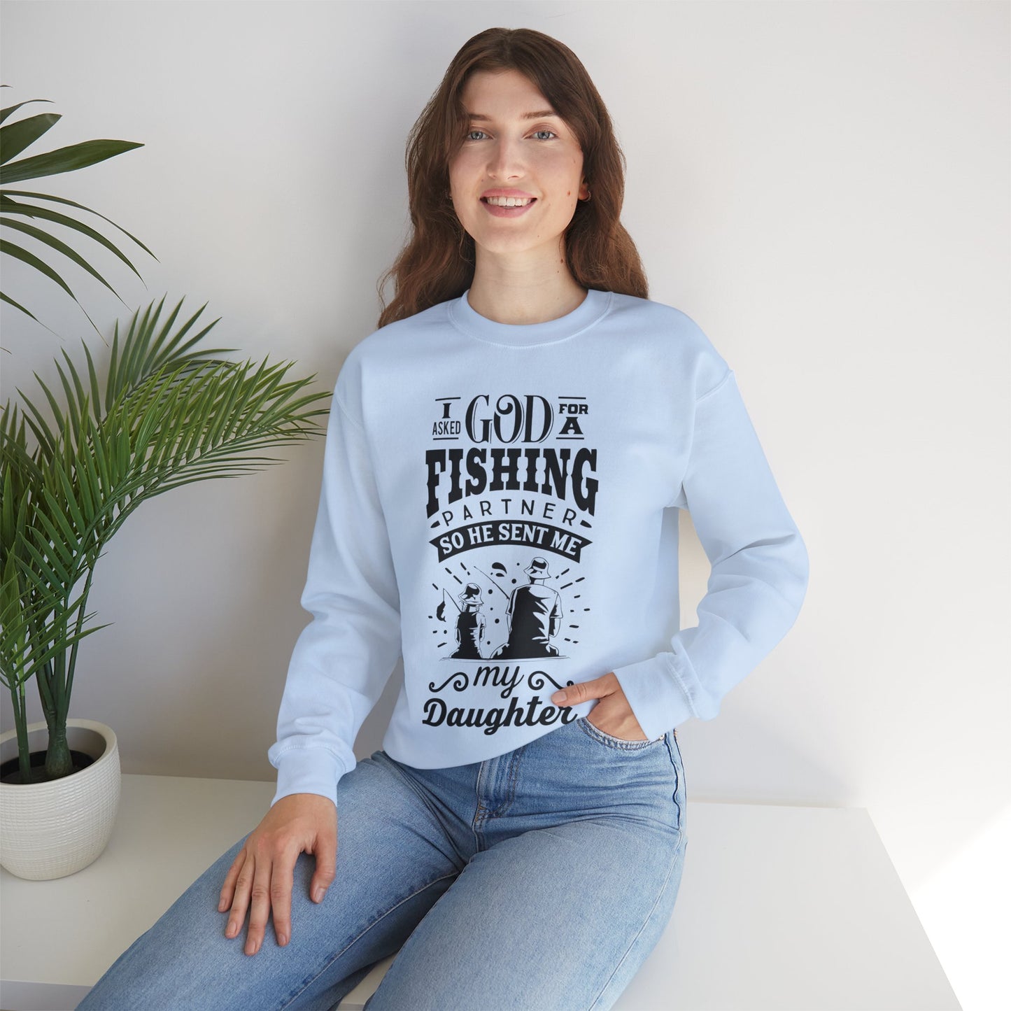 Father and daughter - Unisex Heavy Blend™ Crewneck Sweatshirt