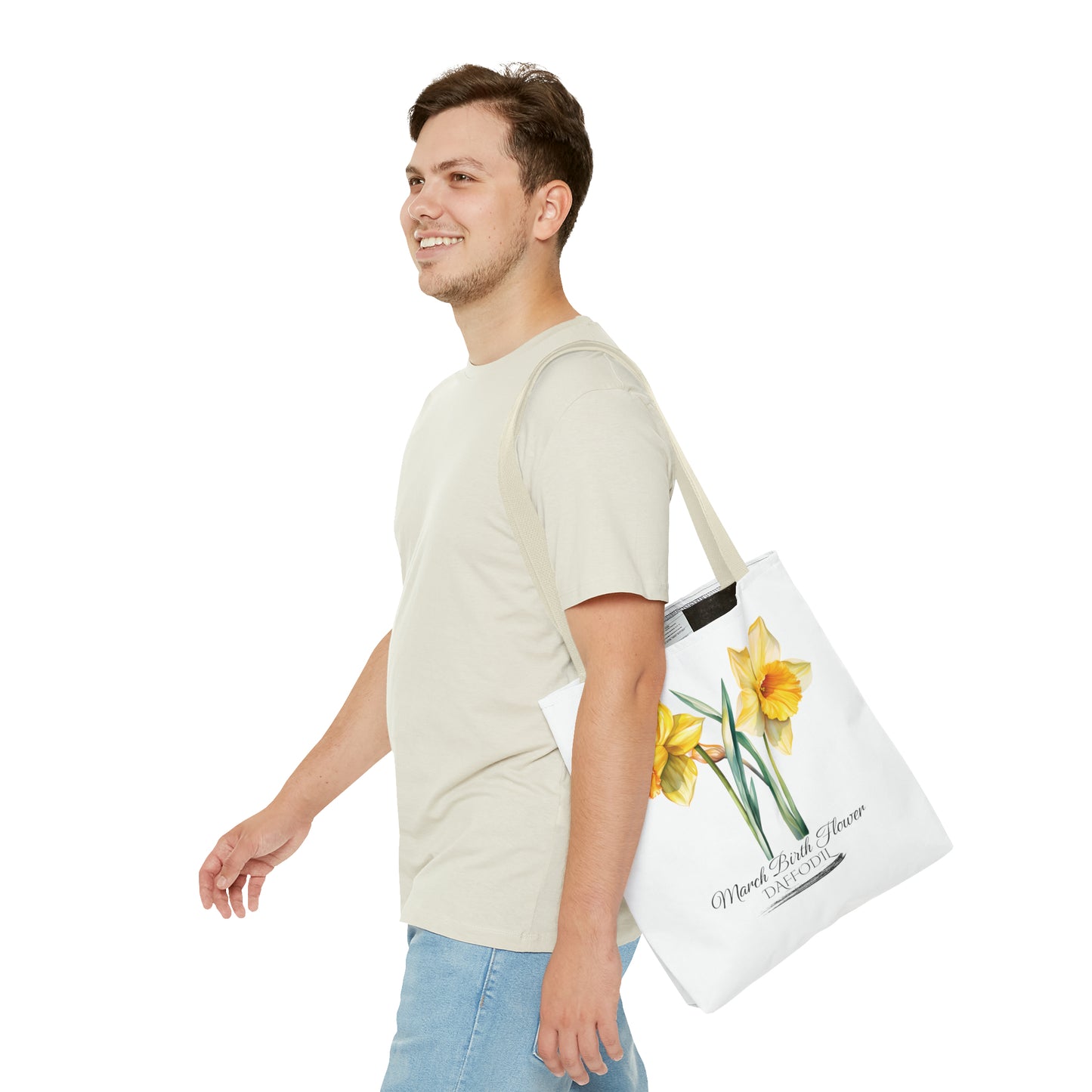 March Birth Flower: Daffodil - Tote Bag (AOP)