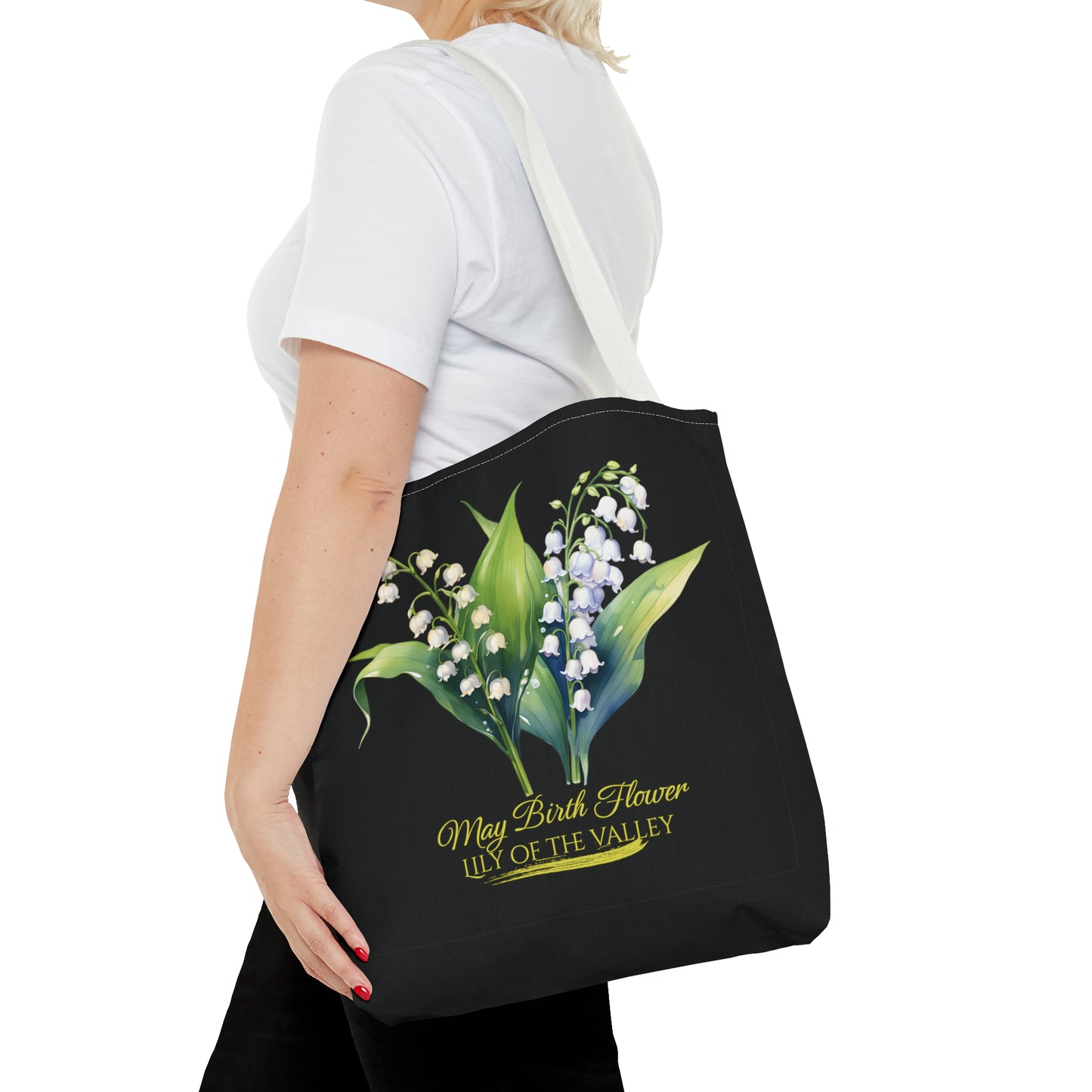 May Birth Flower: Lily of the valley - Tote Bag (AOP)