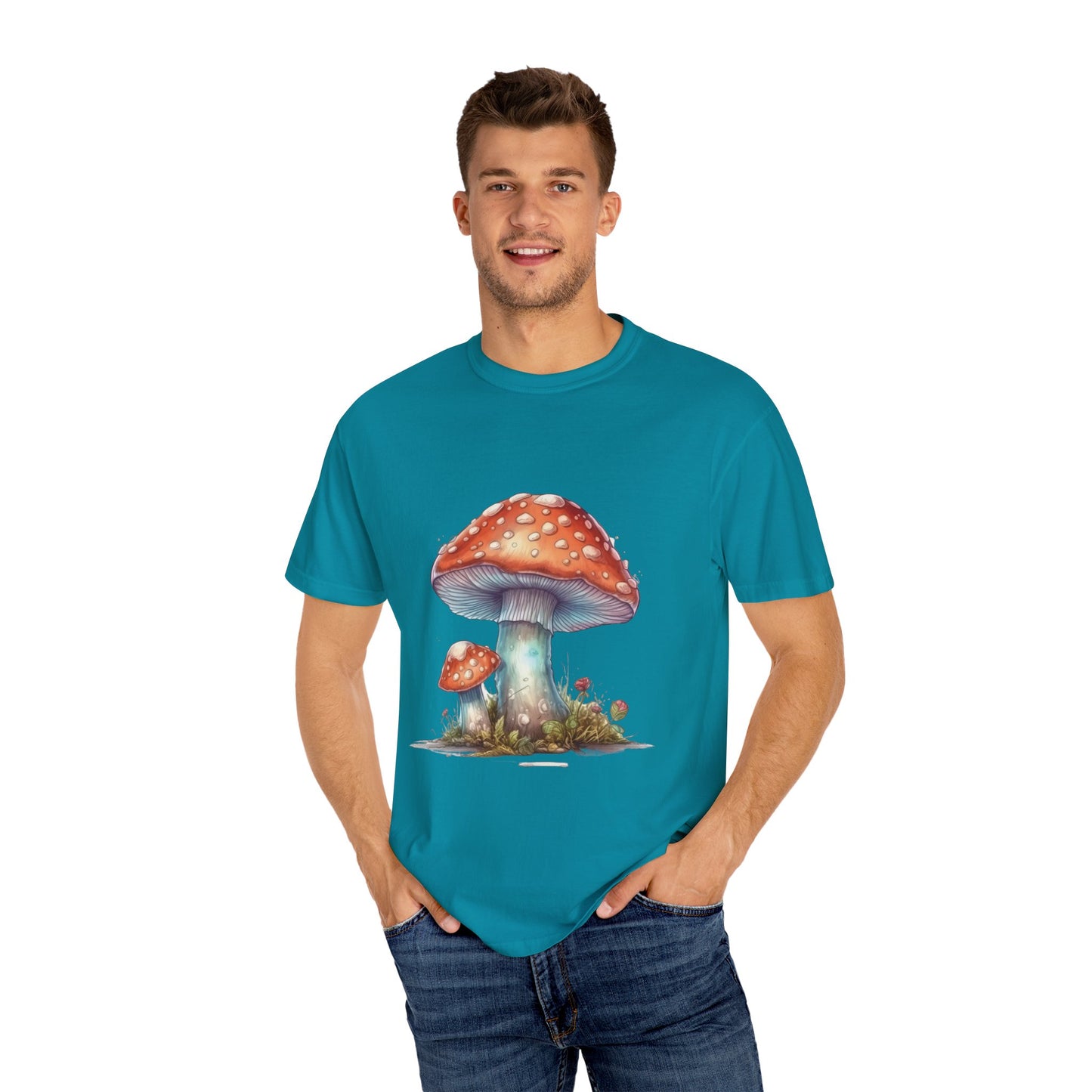 Fantasy Mushroom-27: Unisex Garment-Dyed T-shirt