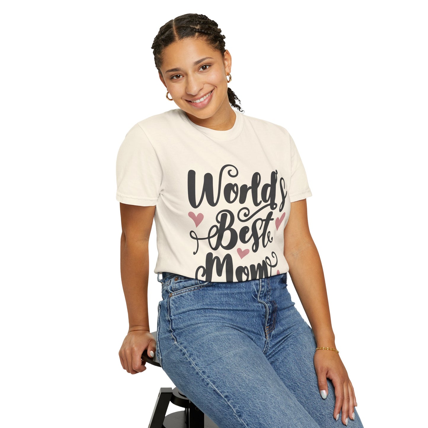 Worl best mom - Unisex Garment-Dyed T-shirt