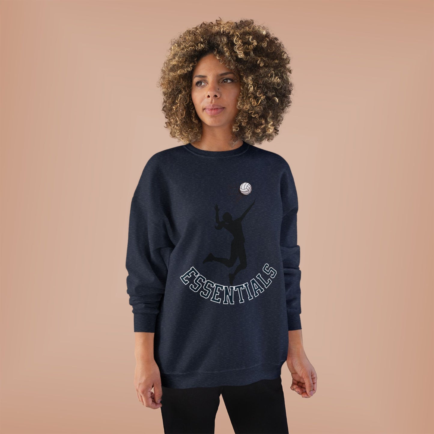 Stylish Eco-Friendly Crewneck Sweatshirt with 'Essentials' Graphic | Ideal for Athletes, Casual Wear, Sports Events and Holiday Gifts