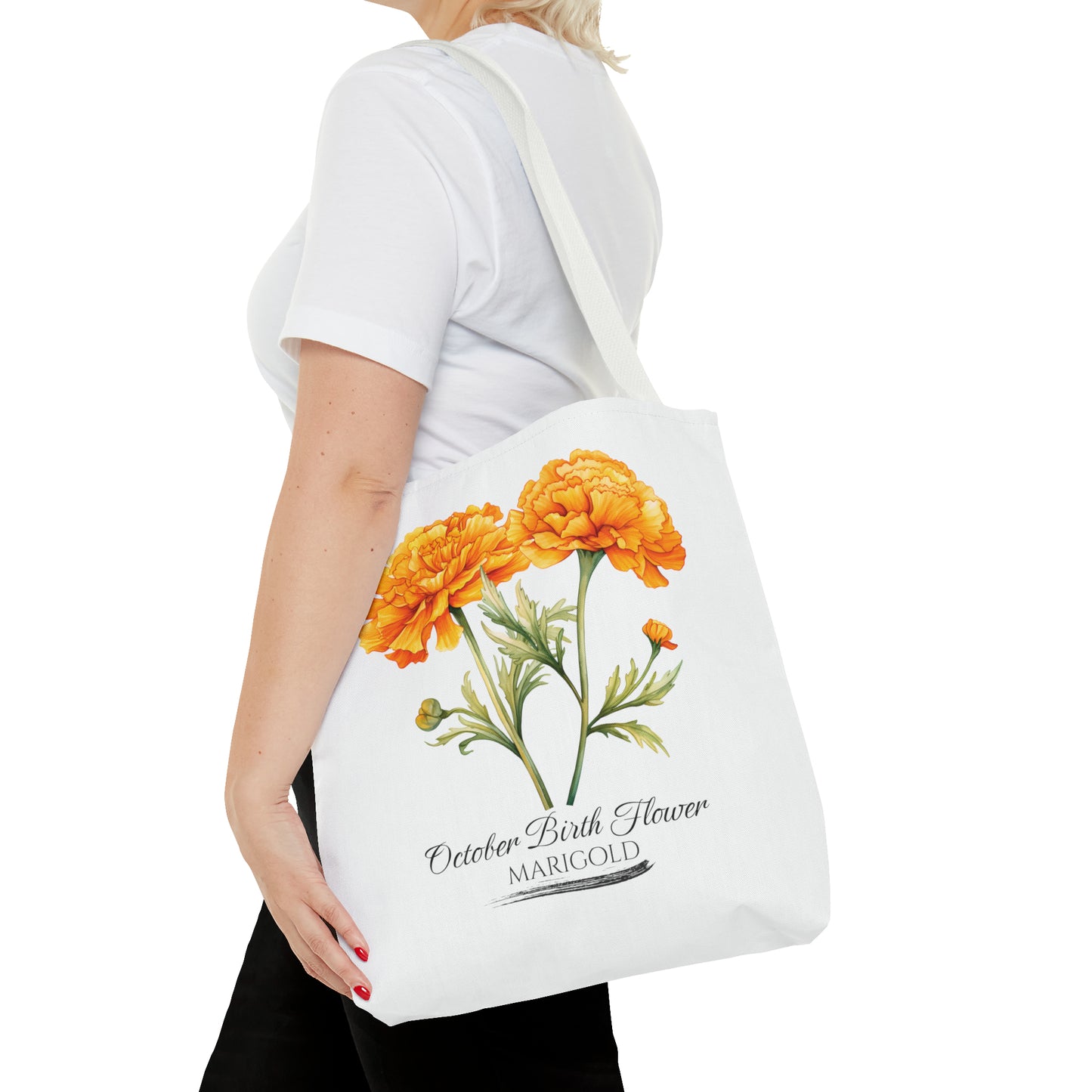 October Birth Flower: Marigold - Tote Bag (AOP)