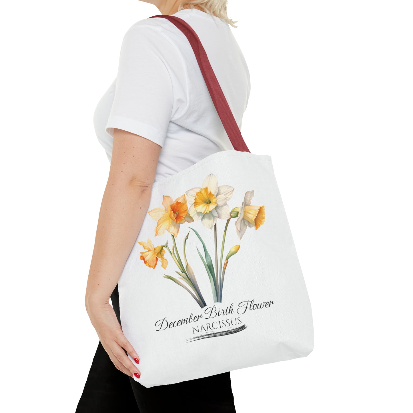 December Birth Flower: Narcissus - Tote Bag (AOP)