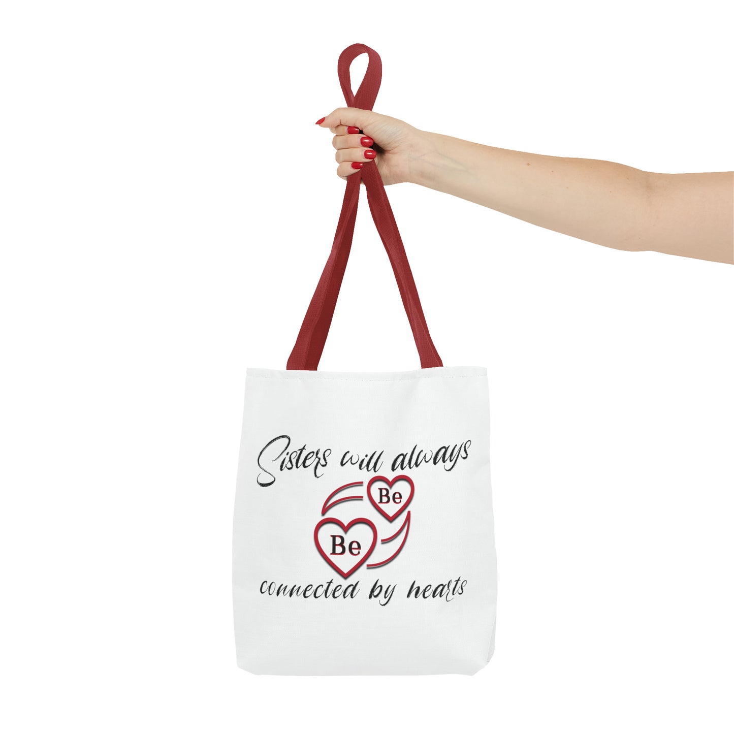 Sisters will always be connected by hearts - Tote Bag (AOP)