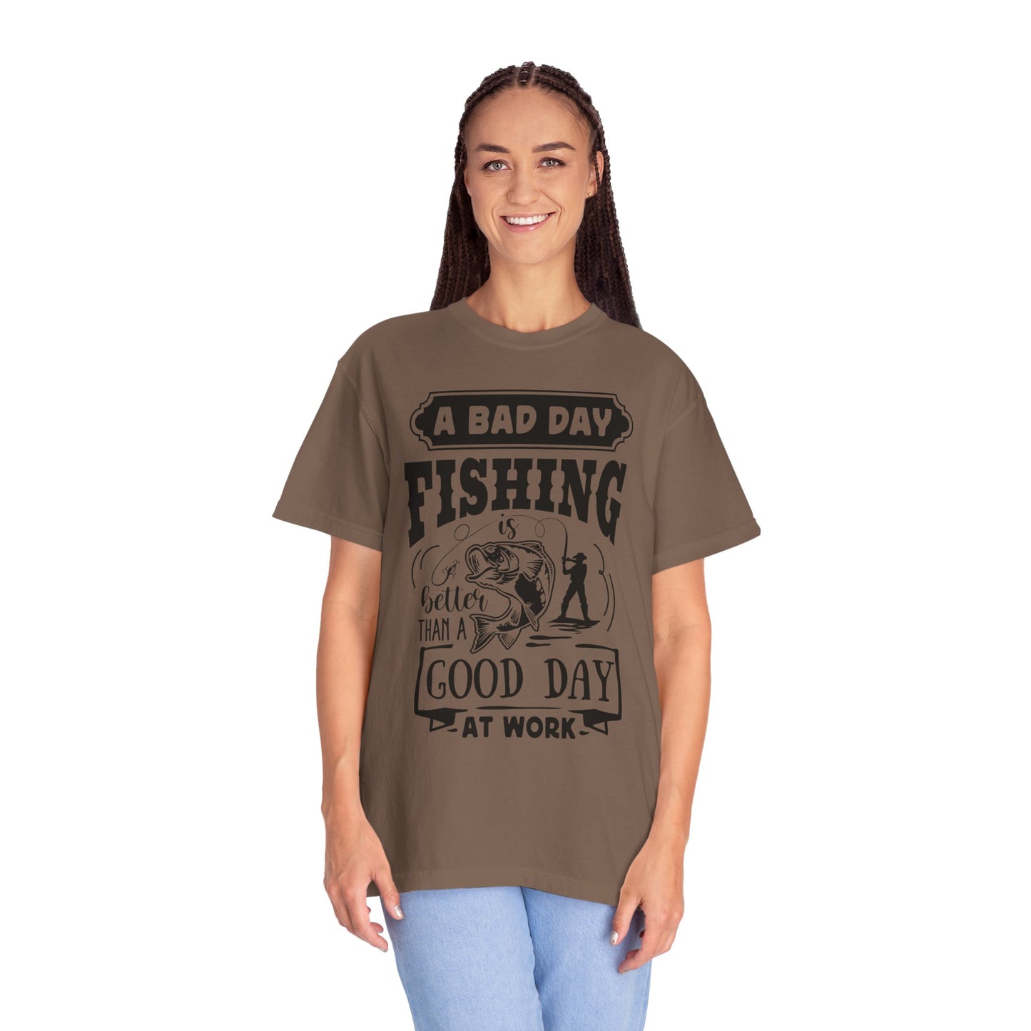 A bad day fishing: Unisex Garment-Dyed T-shirt