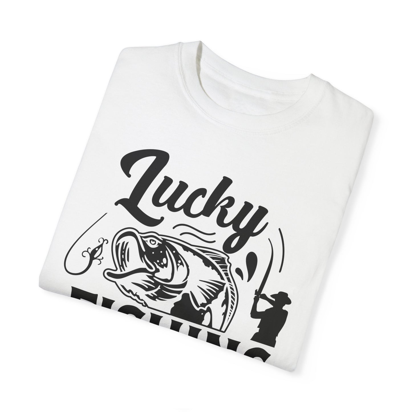 Lucky fishing shirt: Unisex Garment-Dyed T-shirt