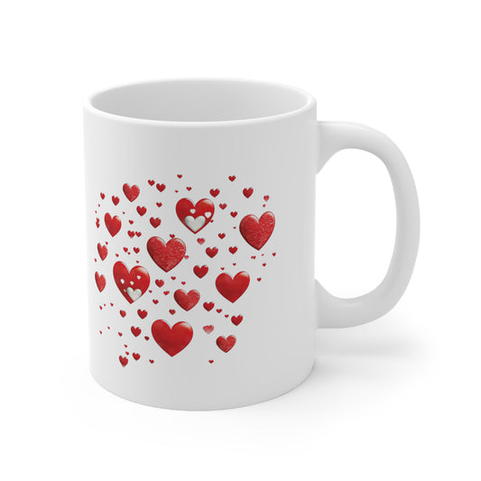 Valentine's Heart: Ceramic Mug 11oz