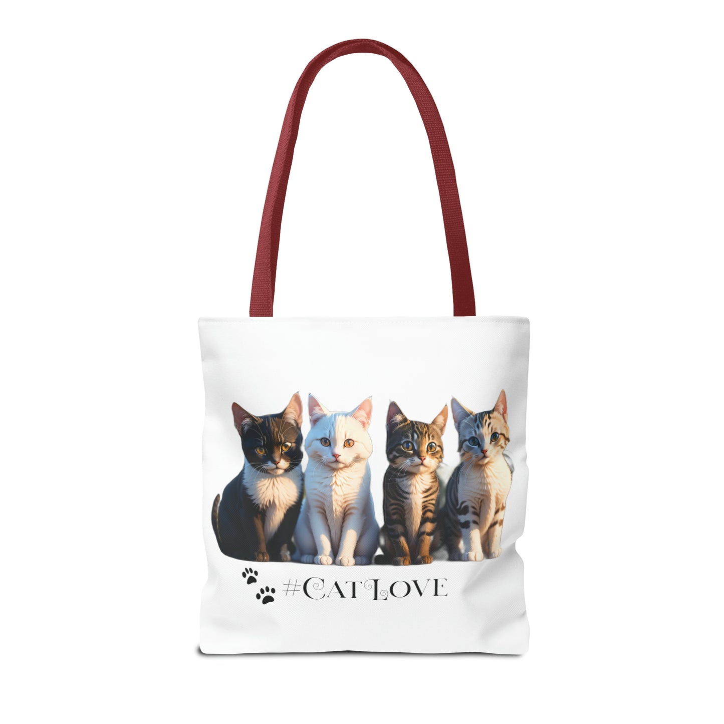 Tote Bag (AOP): #CatLove