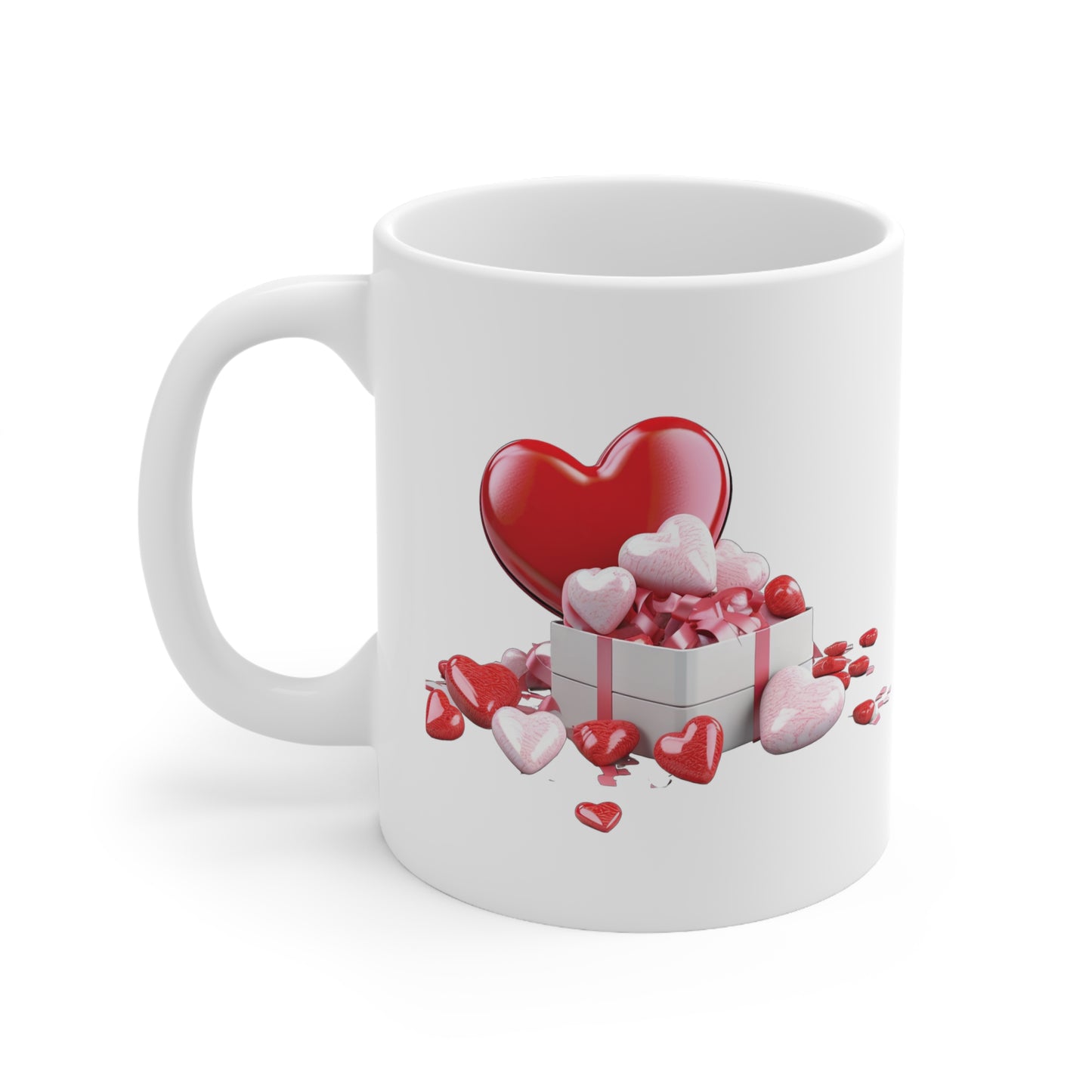 Valentine's Heart Gift: Ceramic Mug 11oz