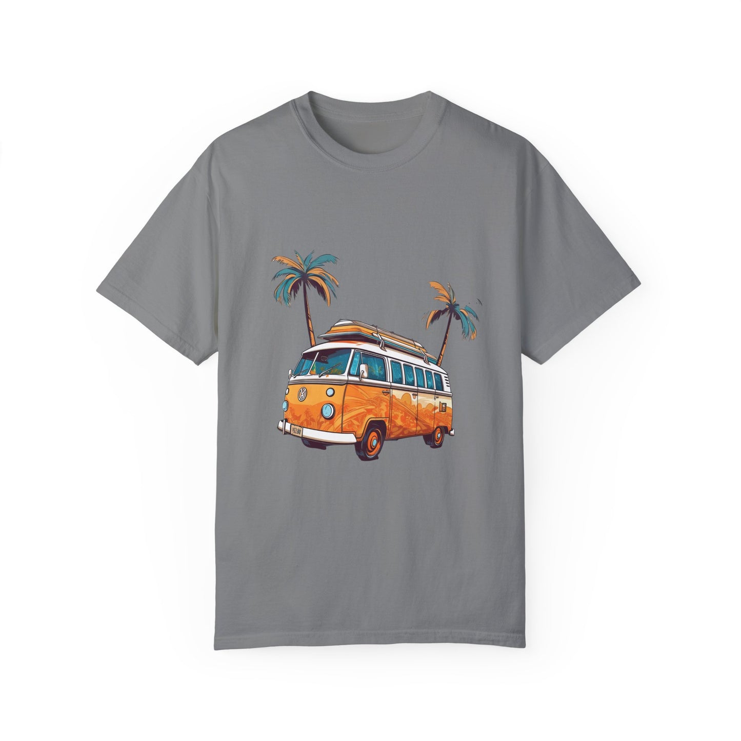 Retro Surf Van: Unisex Garment-Dyed T-shirt