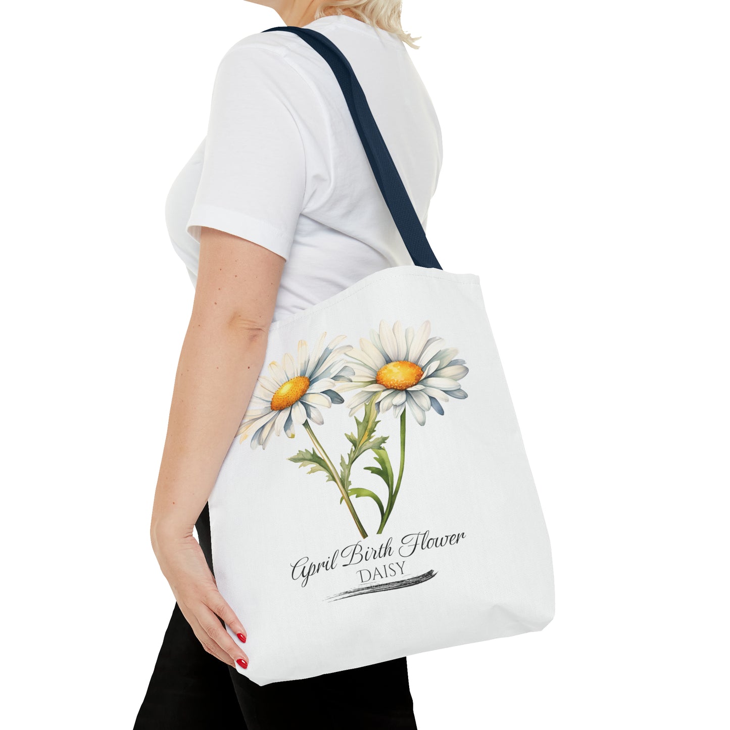 April Birth Flower: Daisy - Tote Bag (AOP)