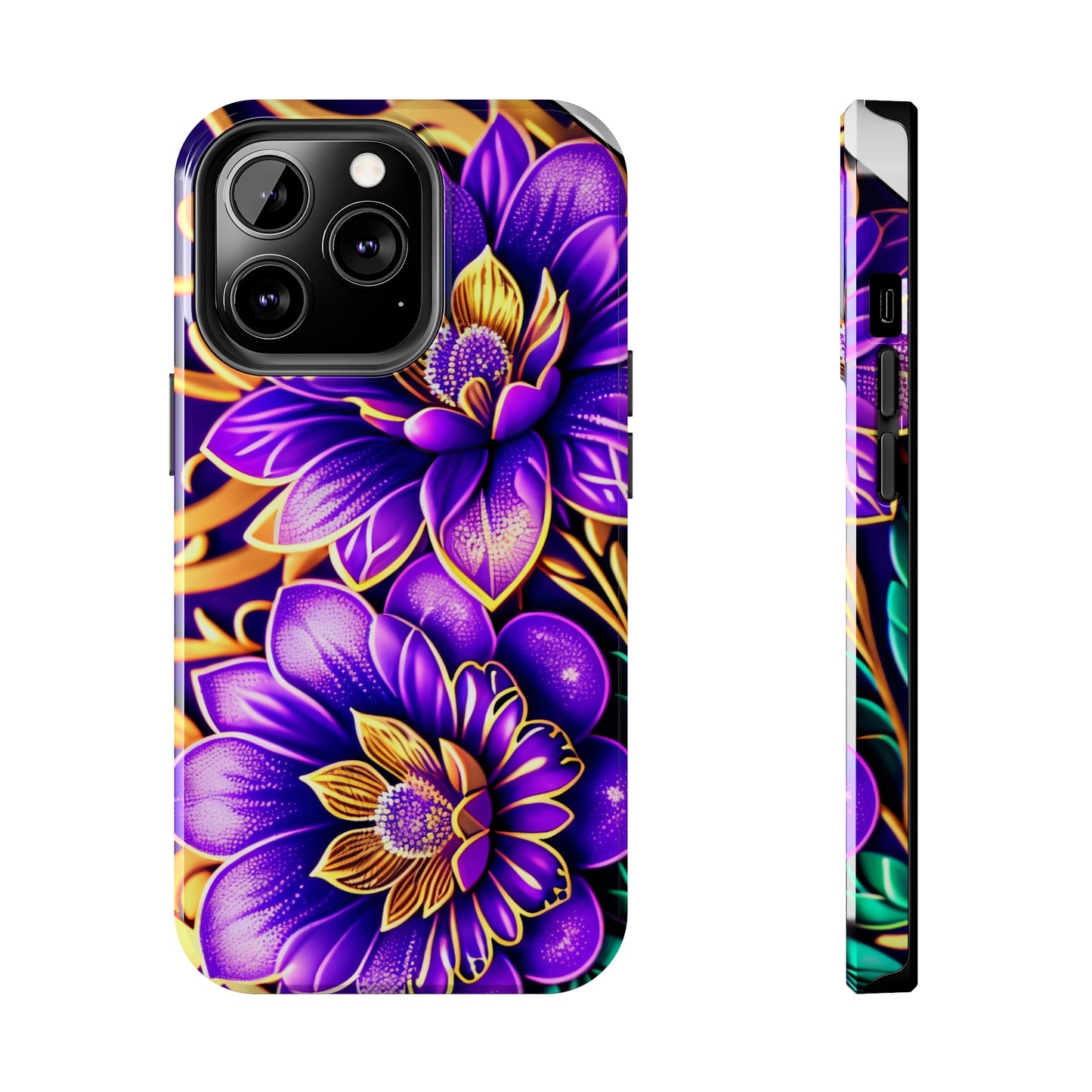 Tough Phone Cases: Fantasy Blossom Flowers