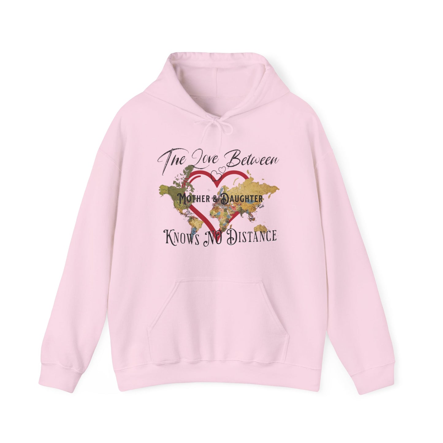 The love between mother and daughter knows no distance - Unisex Heavy Blend™ Hooded Sweatshirt