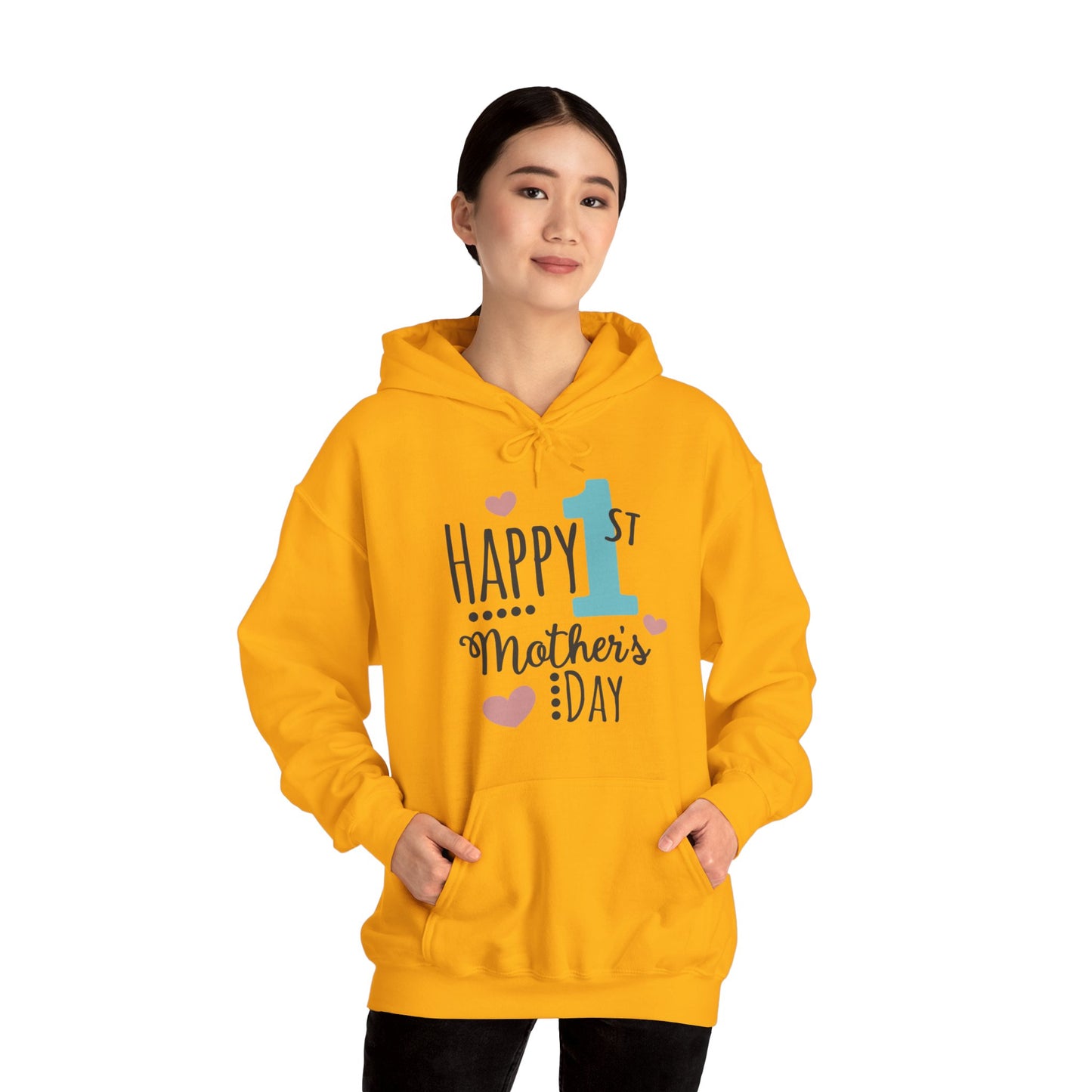 Happy 1st Mother's Day - Unisex Heavy Blend™ Hooded Sweatshirt