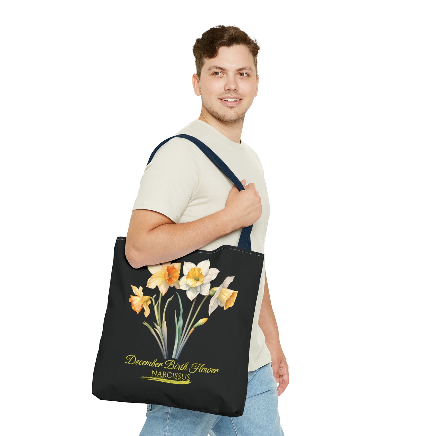 December Birth Flower: Narcissus - Tote Bag (AOP)