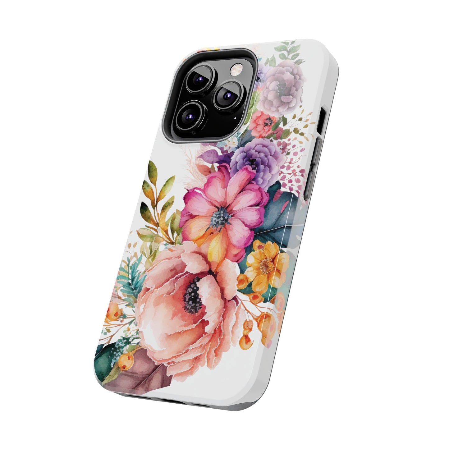 Tough Phone Cases: Watercolor Flowers