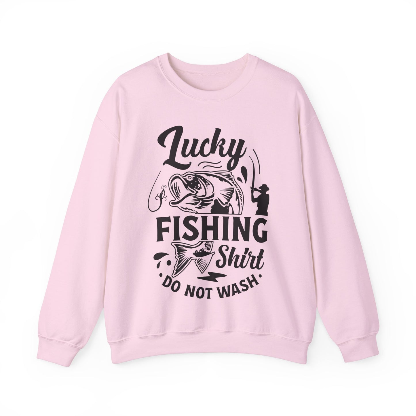 Lucky Fishing Shirt don't wash - Unisex Heavy Blend™ Crewneck Sweatshirt