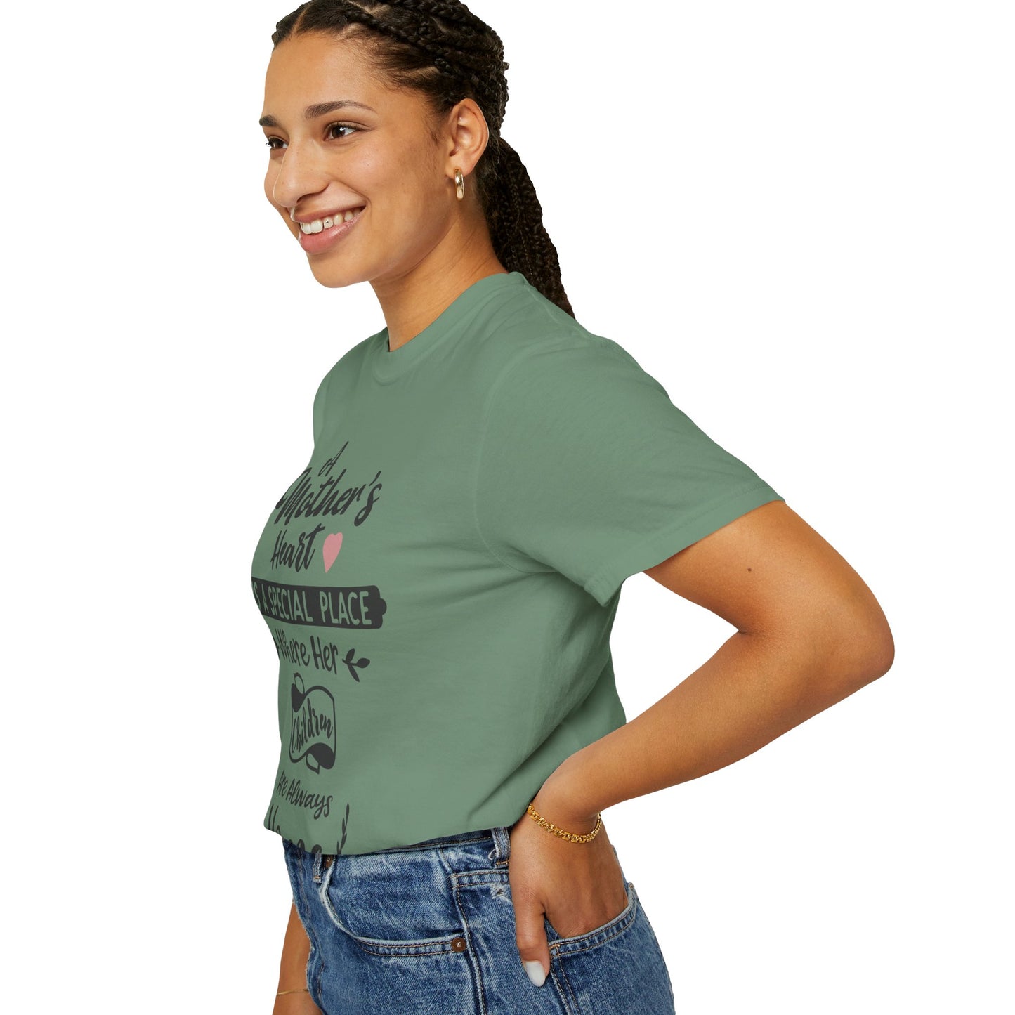 Mother's heart is a special place - Unisex Garment-Dyed T-shirt