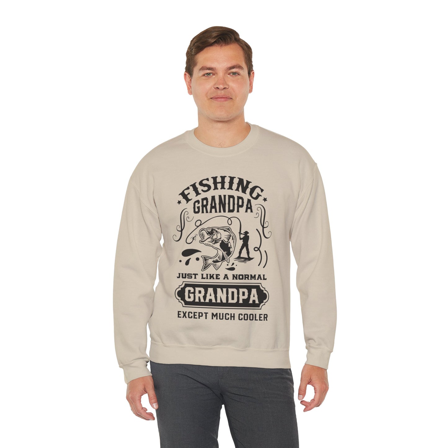 Fishing Grandpa - Unisex Heavy Blend™ Crewneck Sweatshirt