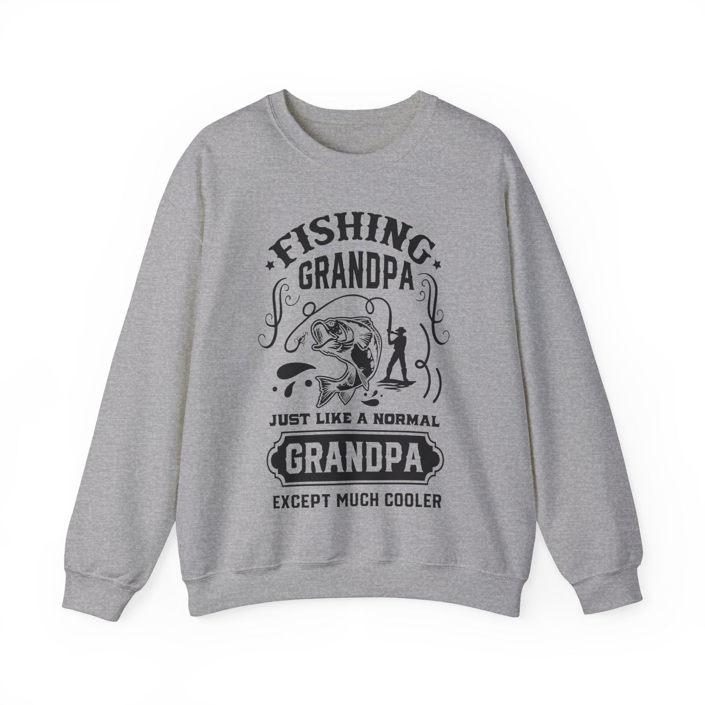 Fishing Grandpa - Unisex Heavy Blend™ Crewneck Sweatshirt