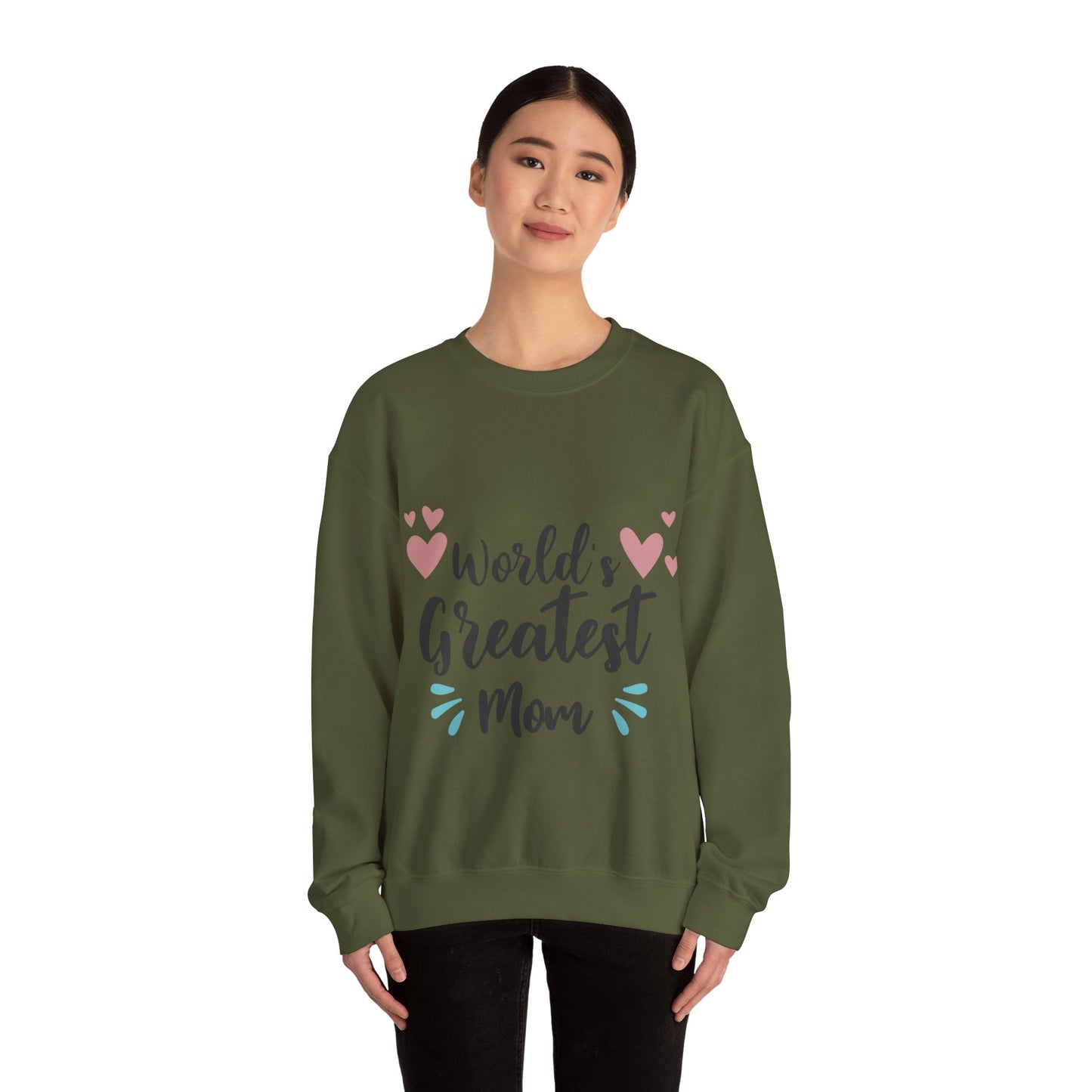 World Greatest Mom - Unisex Heavy Blend™ Crewneck Sweatshirt